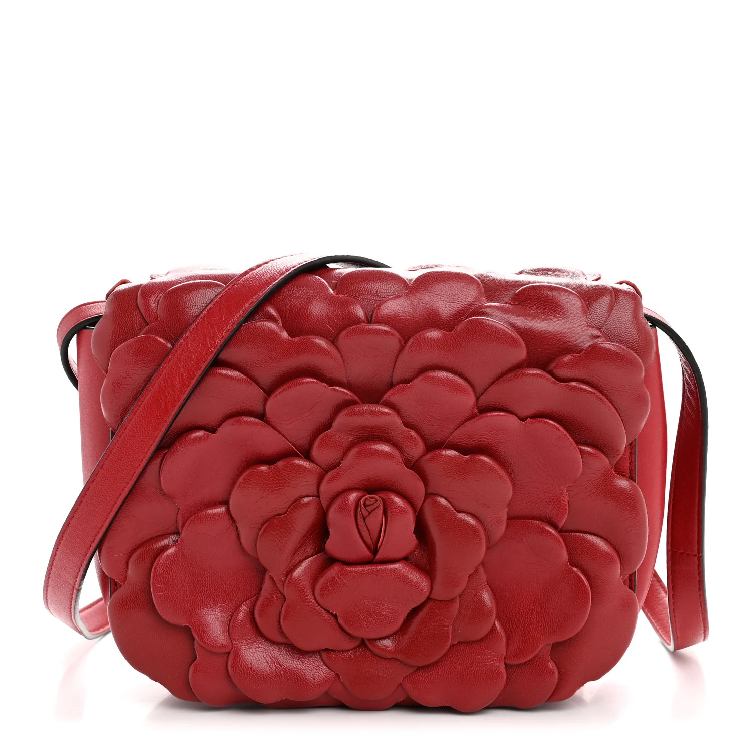 Nappa Atelier 03 Rose Edition Small Flap Crossbody Bag Cerise
