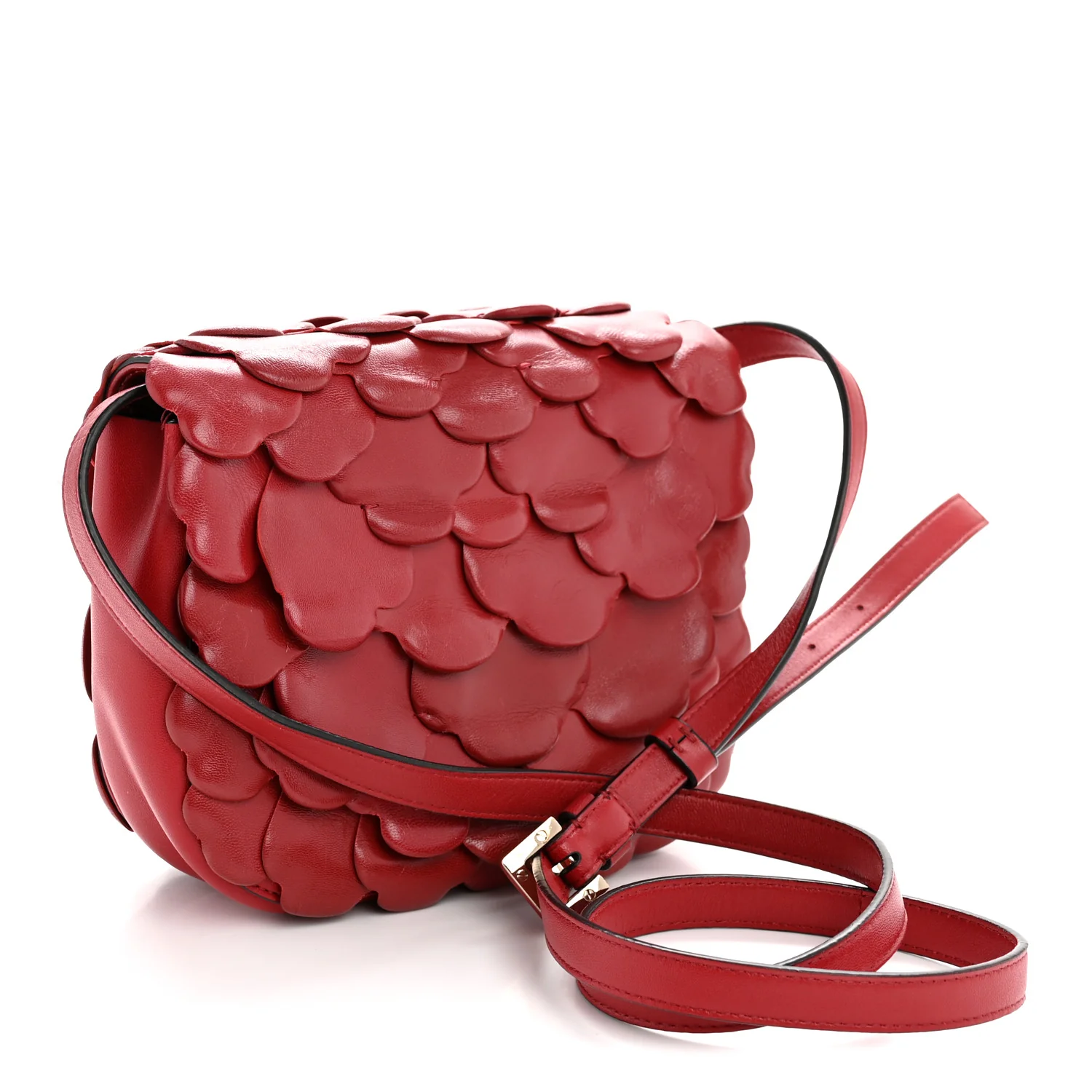 Nappa Atelier 03 Rose Edition Small Flap Crossbody Bag Cerise - Image 3