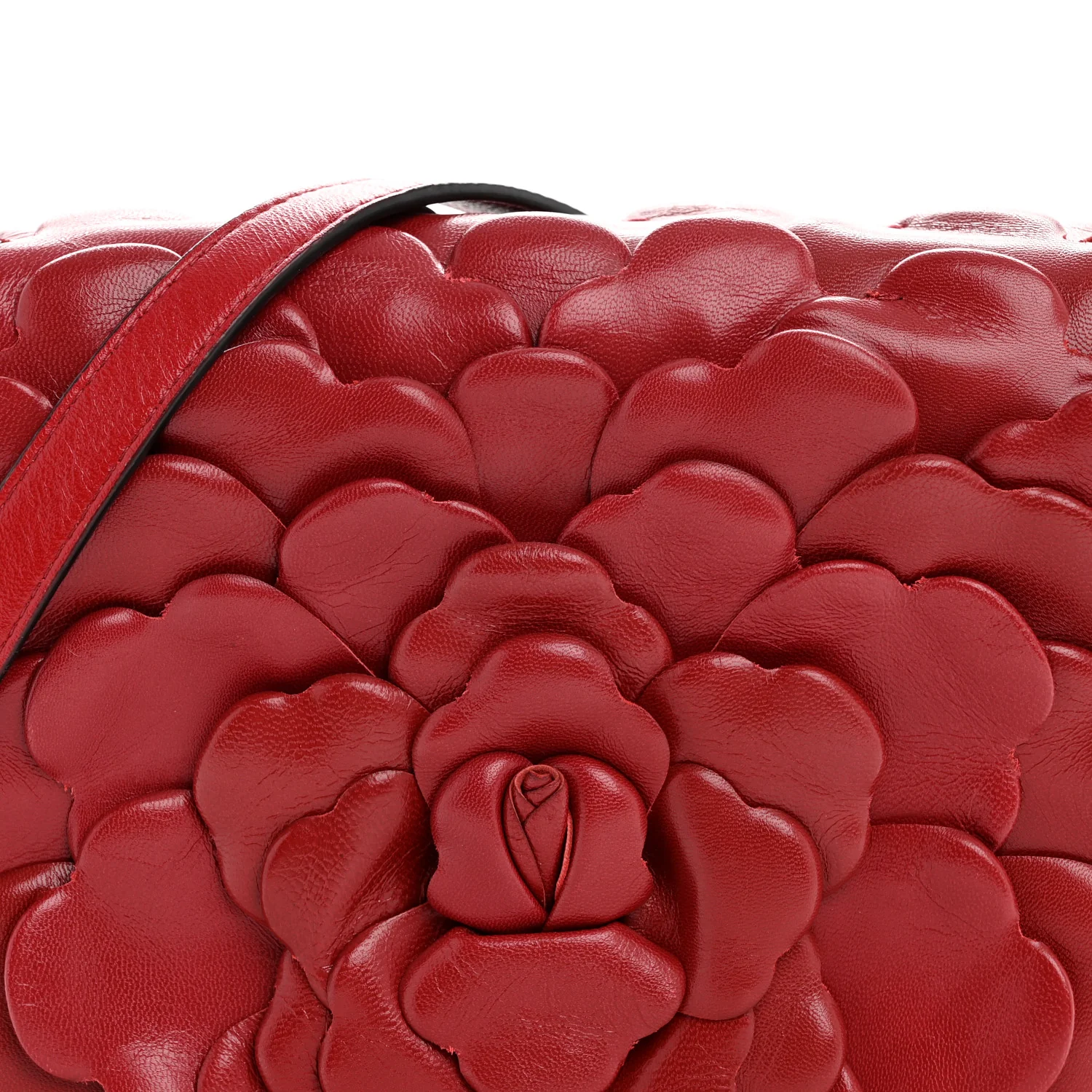 Nappa Atelier 03 Rose Edition Small Flap Crossbody Bag Cerise - Image 7