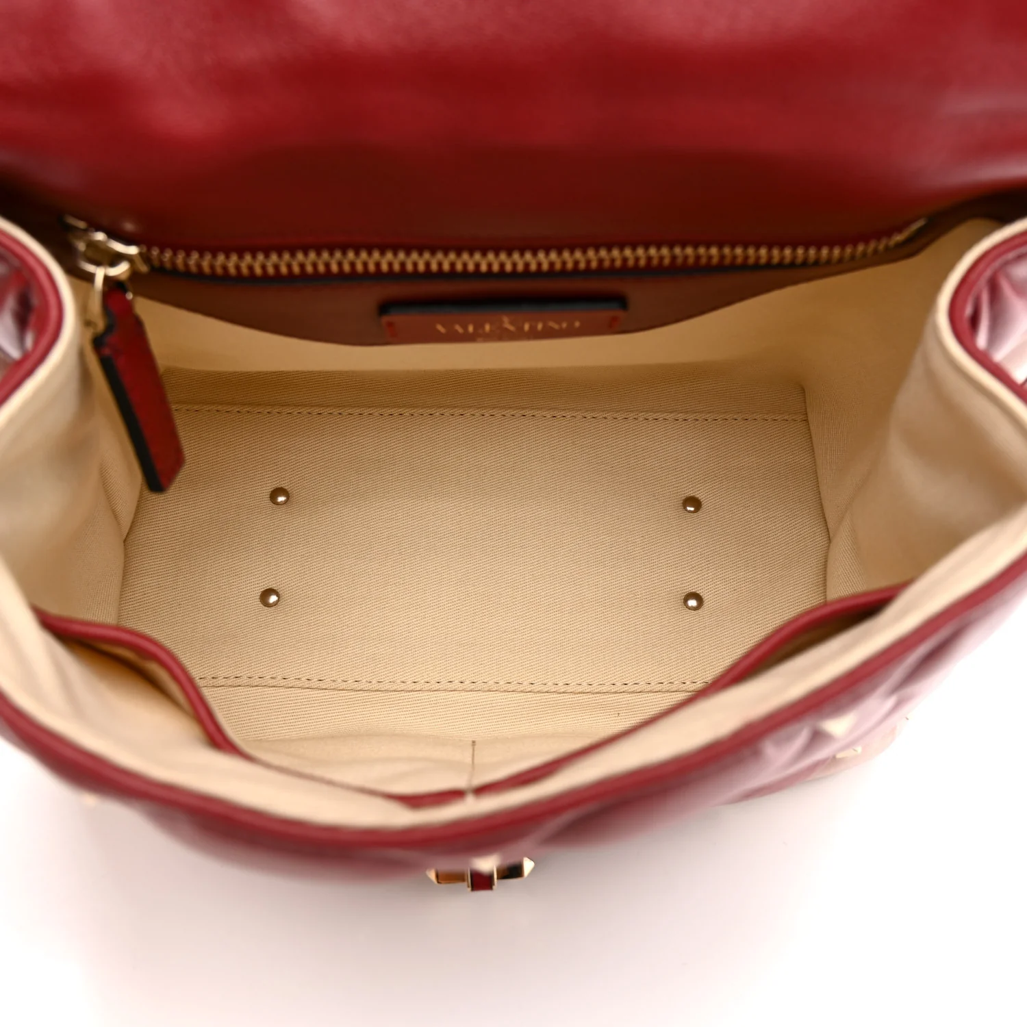 Nappa Medium Candystud Top Handle Bag Poudre Rubino - Image 5