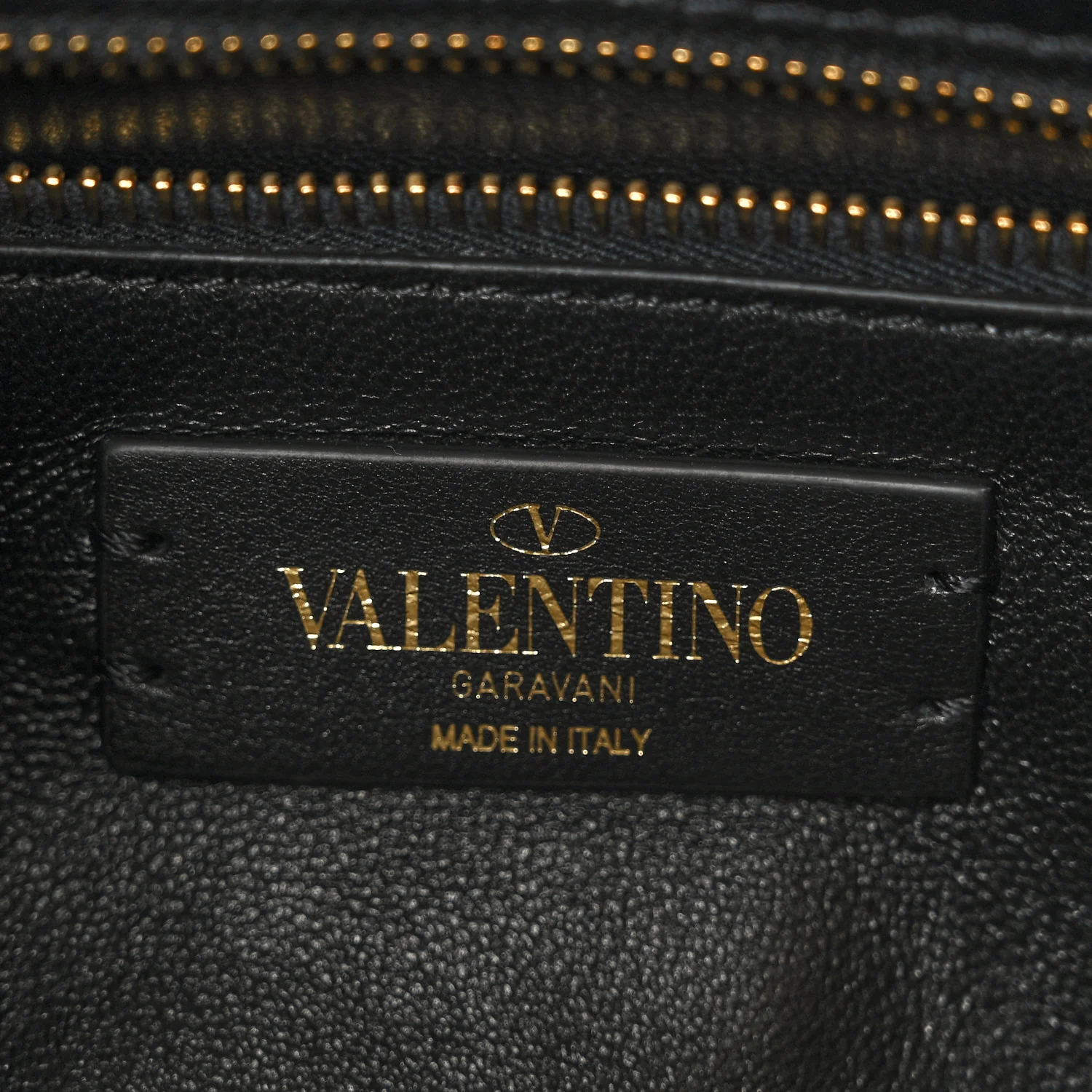 Nappa Medium Roman Stud Shoulder Bag Black - Image 6