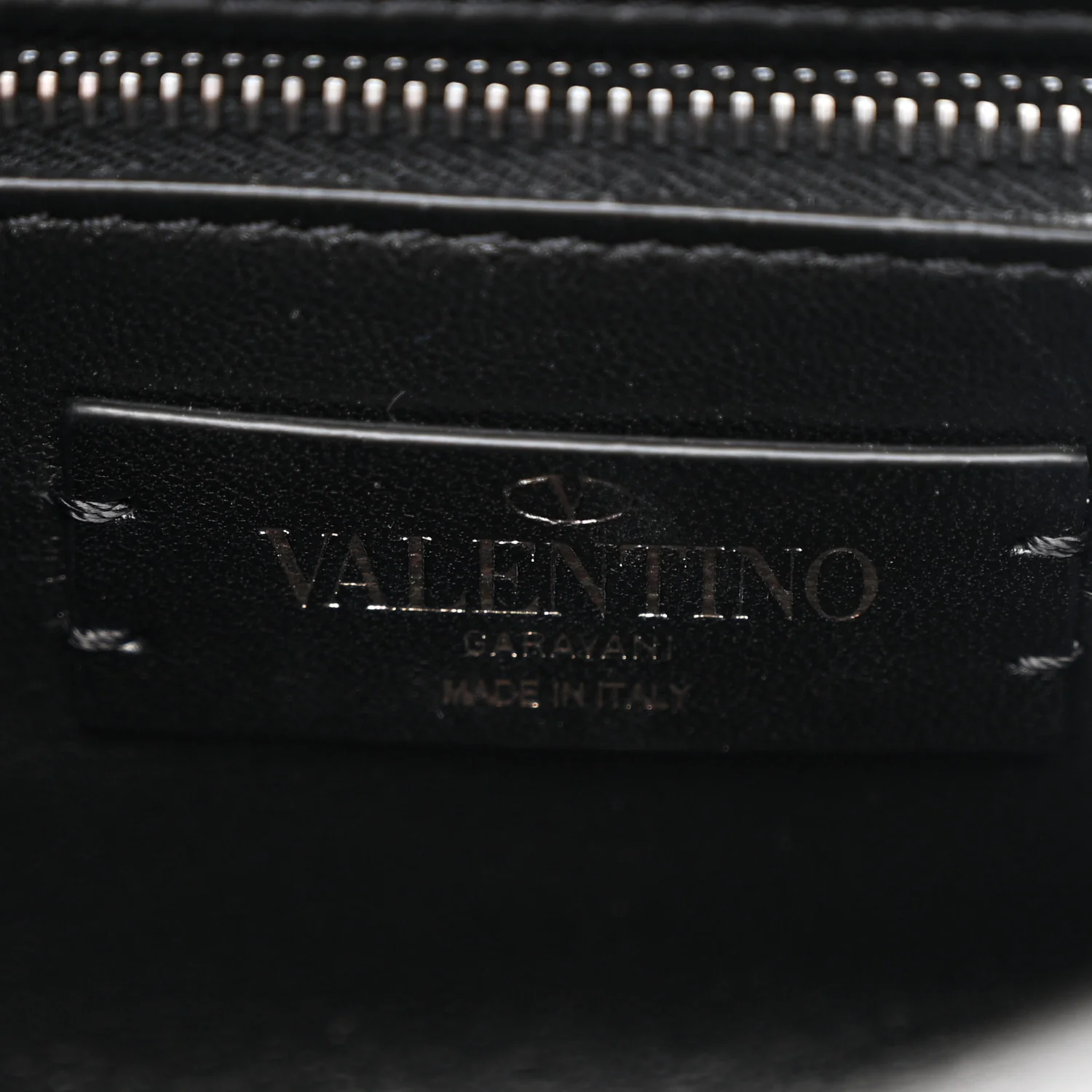 Nappa Monochrome Medium Roman Stud Shoulder Bag Black - Image 6