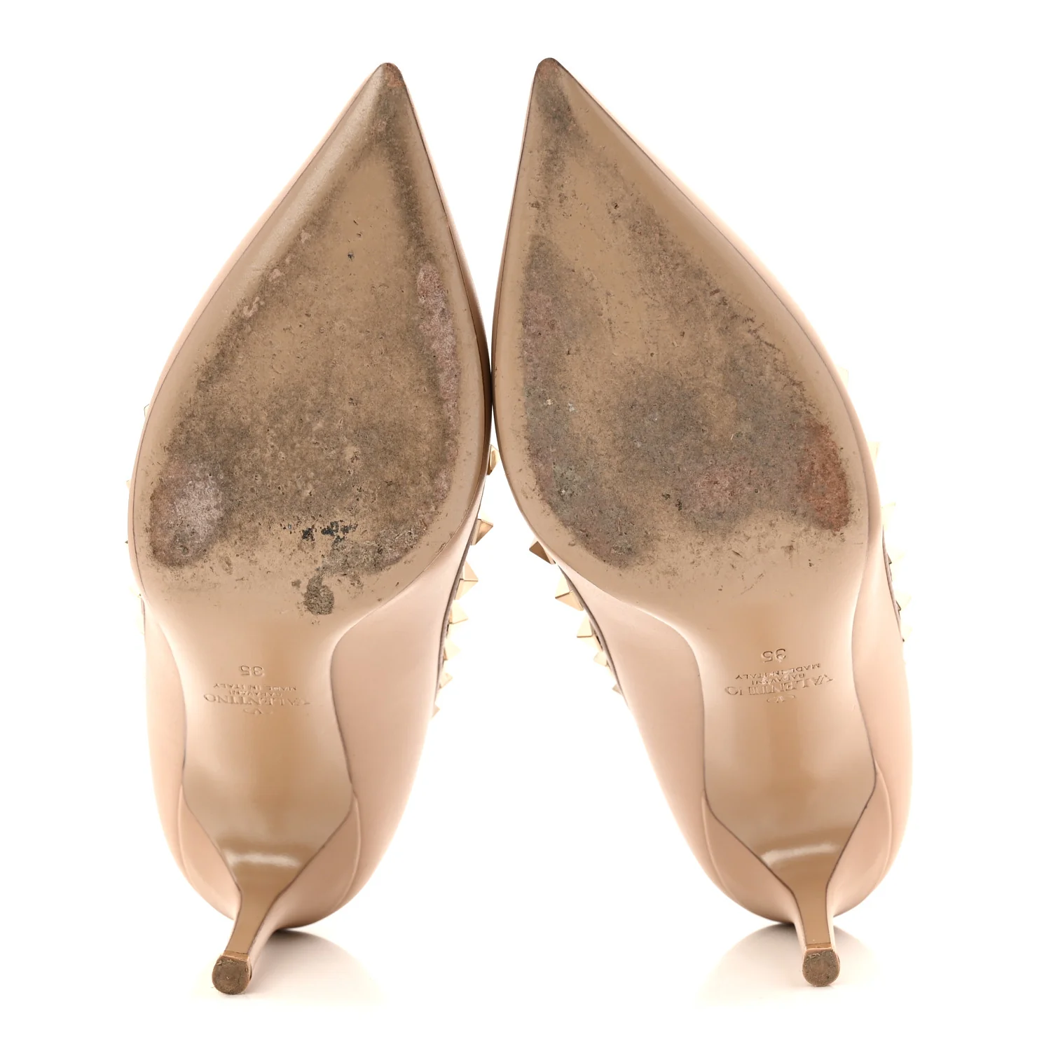 Nappa Rockstud 100mm Pumps 35 Poudre - Image 6