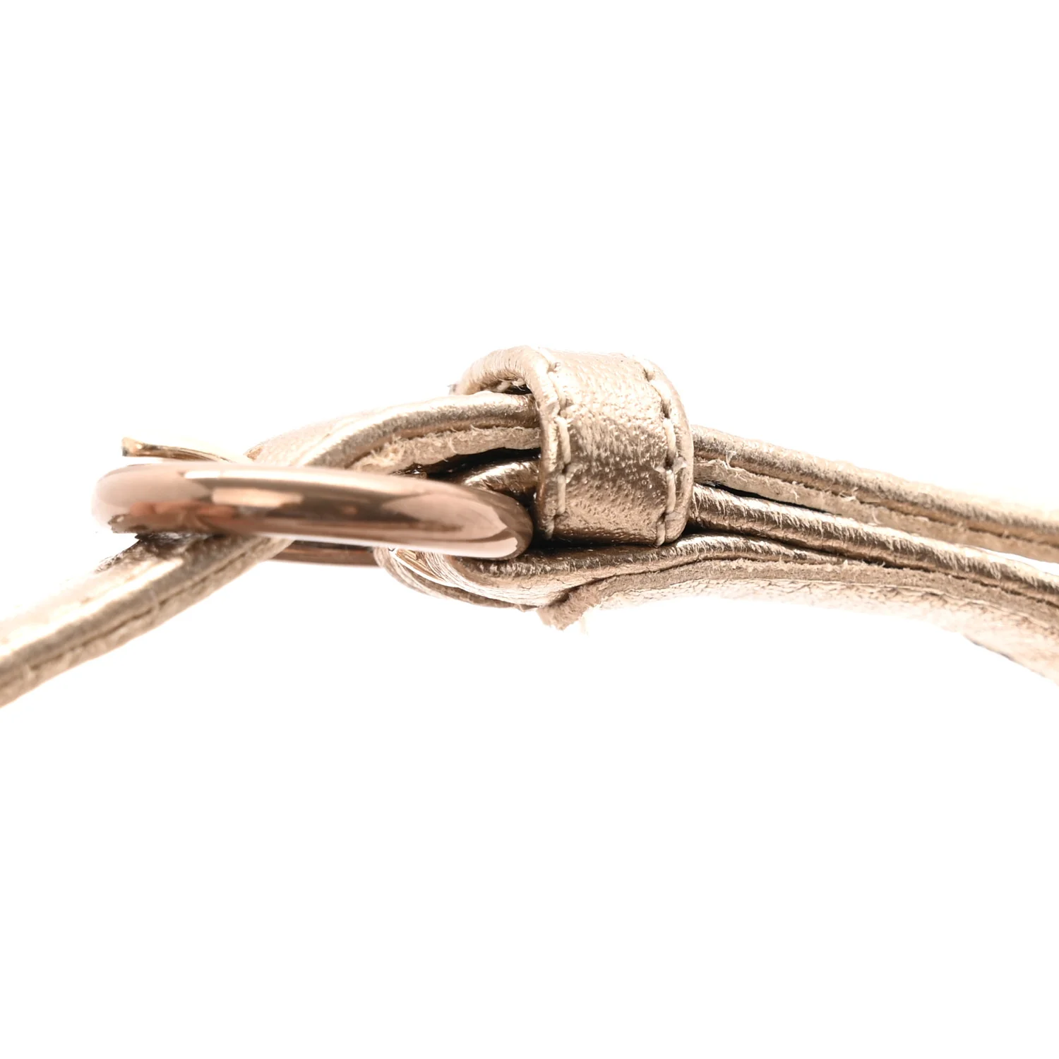 Nappa Rockstud Ankle Strap Flat Thong Sandals 38 Skin - Image 10