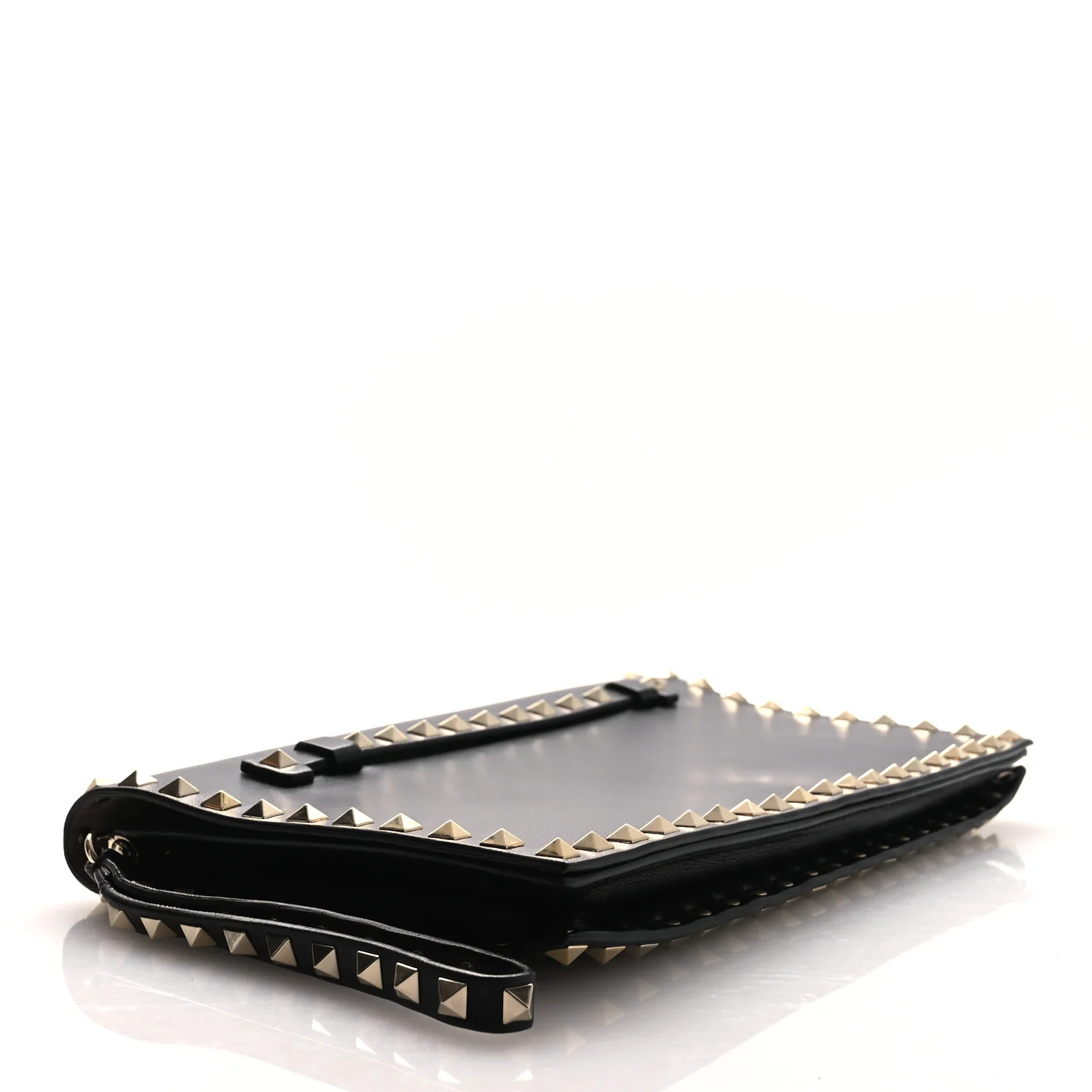 Nappa Rockstud Wristlet Clutch Black - Image 4