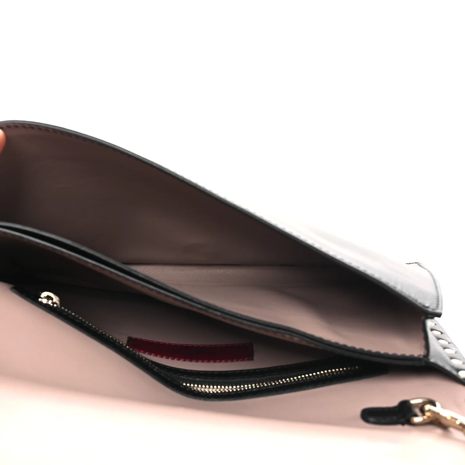 Nappa Rockstud Wristlet Clutch Black - Image 5