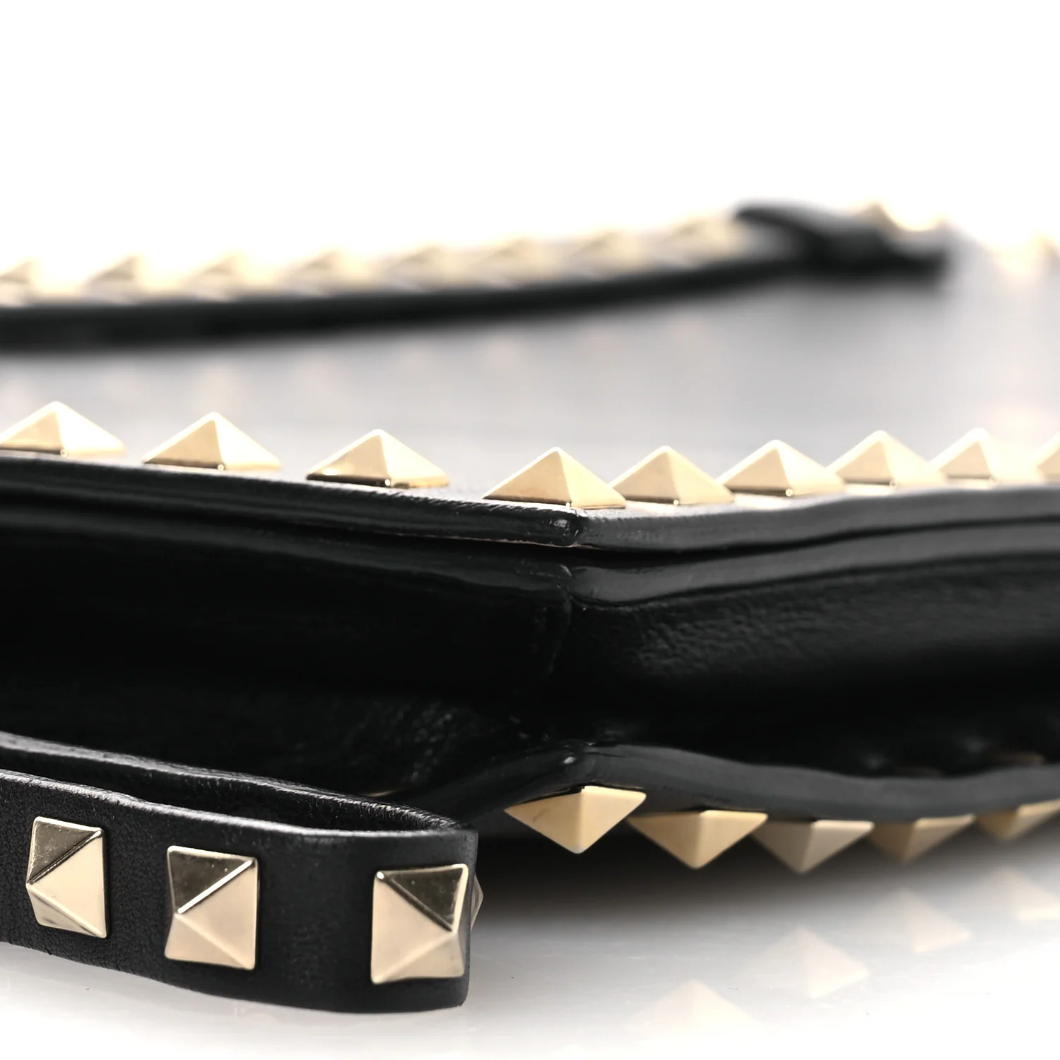 Nappa Rockstud Wristlet Clutch Black - Image 8
