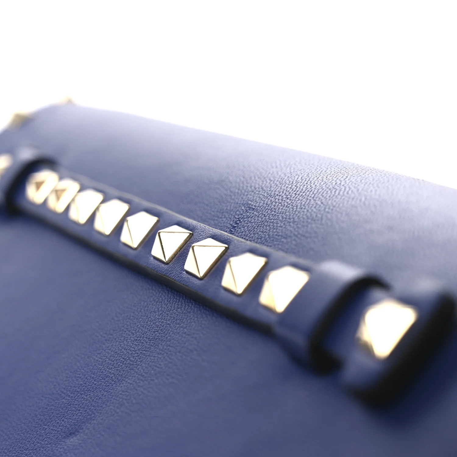 Nappa Rockstud Wristlet Clutch Blue - Image 12