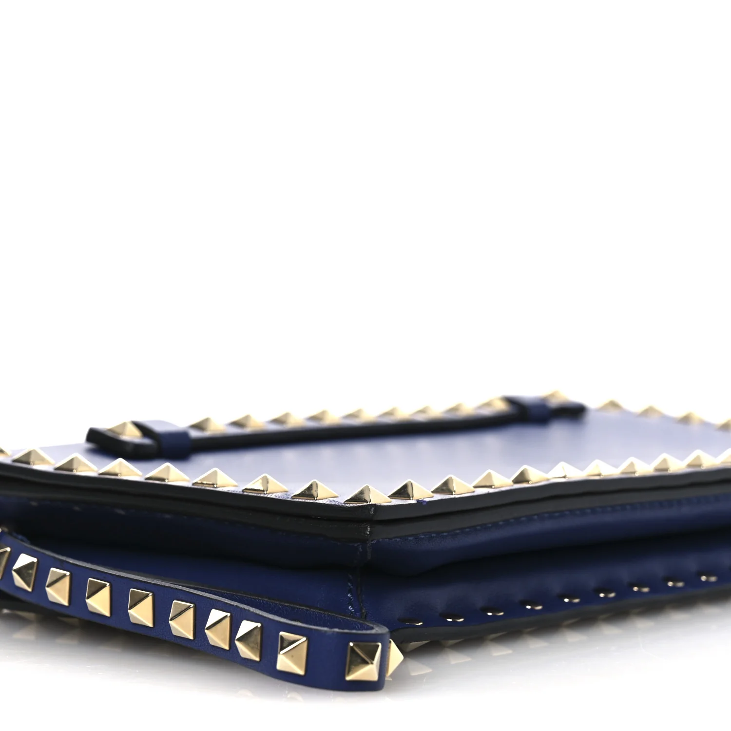 Nappa Rockstud Wristlet Clutch Blue - Image 8