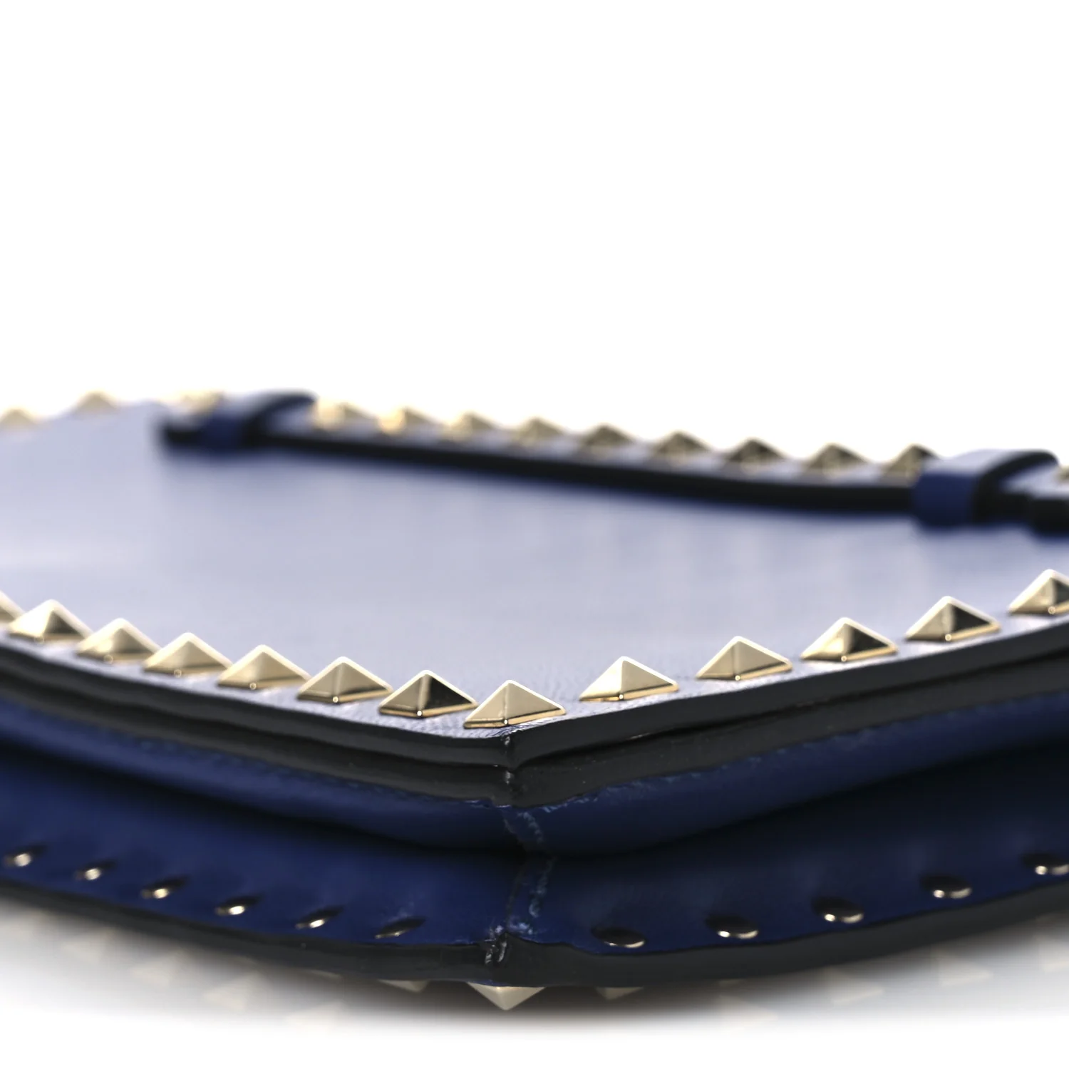 Nappa Rockstud Wristlet Clutch Blue - Image 9