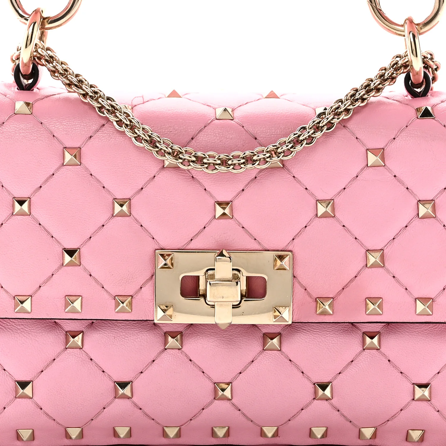 Nappa Small Rockstud Spike Shoulder Bag Giacinto - Image 7