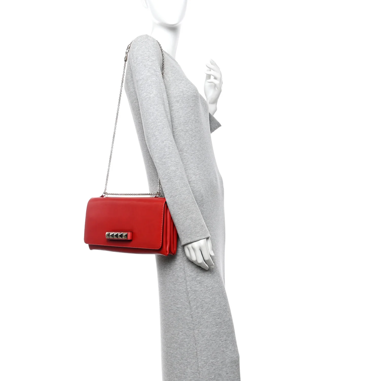 Nappa Va Va Voom Large Shoulder Bag Red - Image 2