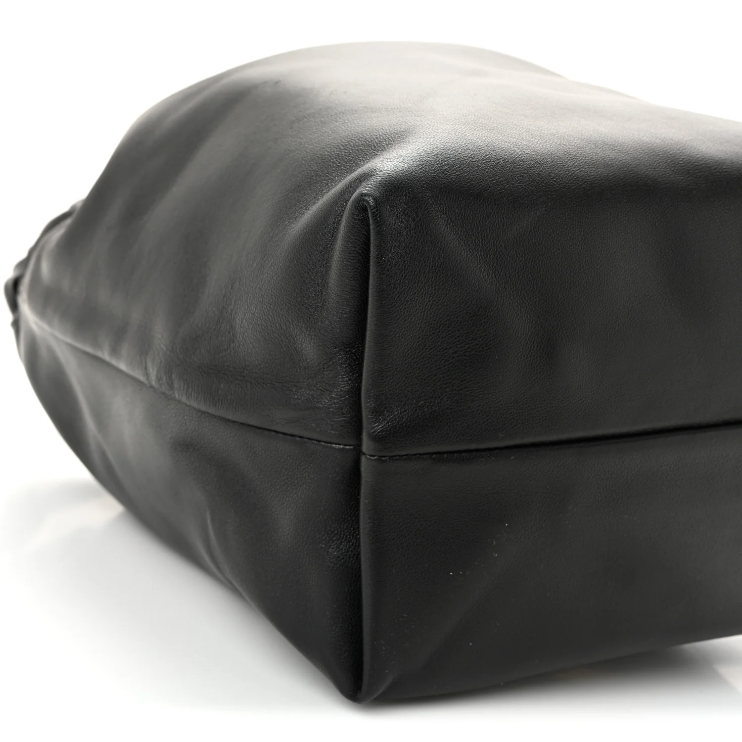 Nappa Vlogo Pouf Bucket Bag Black - Image 8