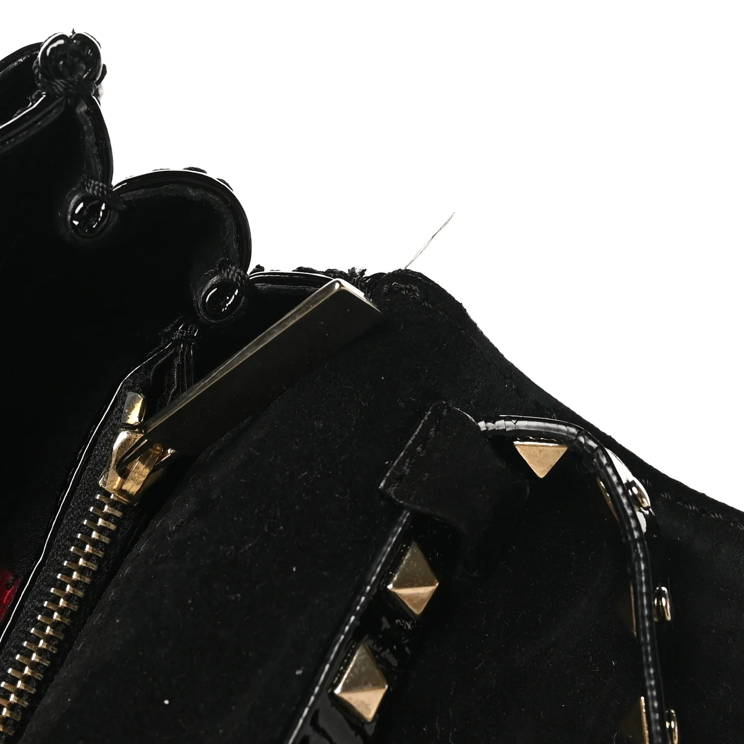 Patent Rockstud Flip Lock Flap Black - Image 10