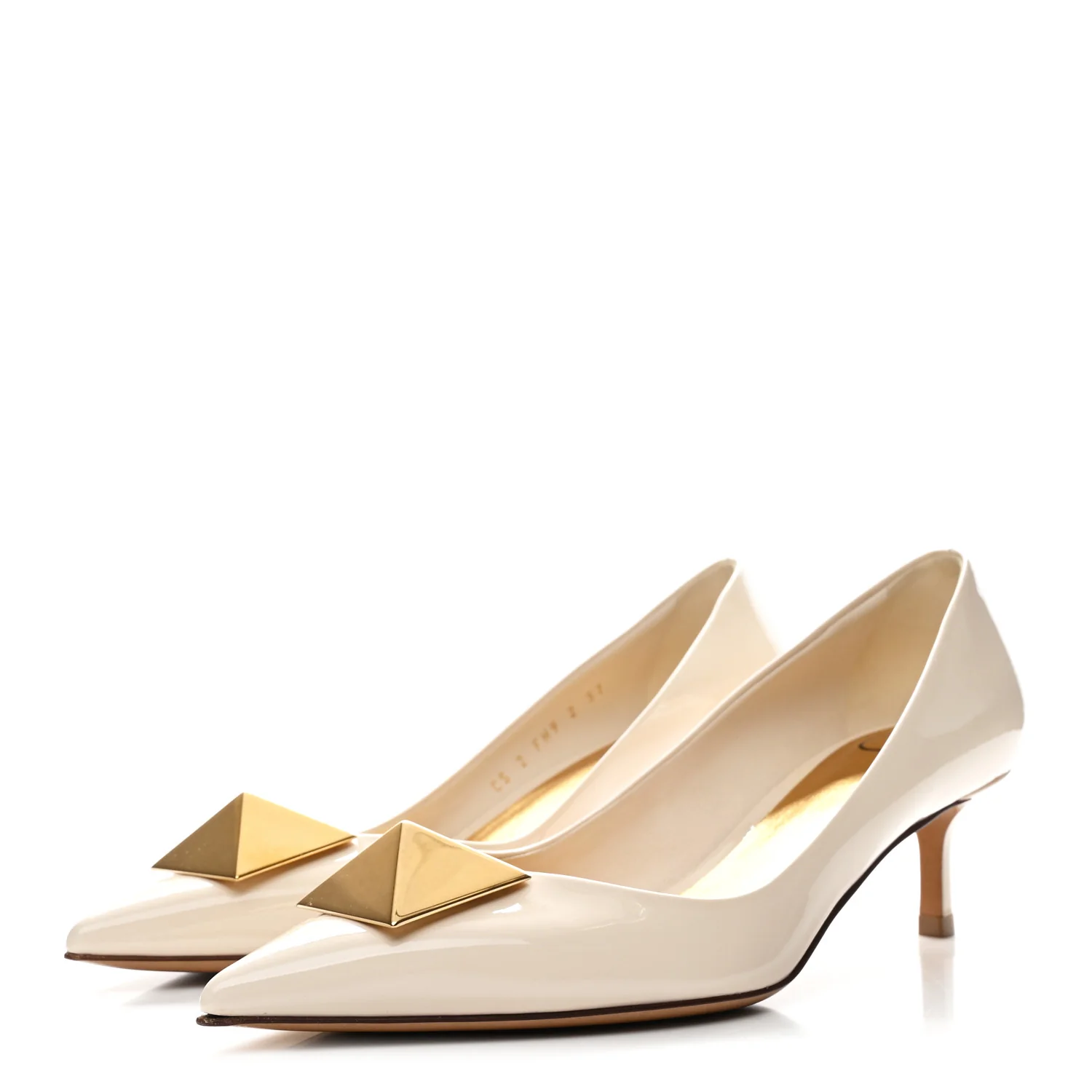 Patent Tonal One Stud Pumps 37 Ivory - Image 4