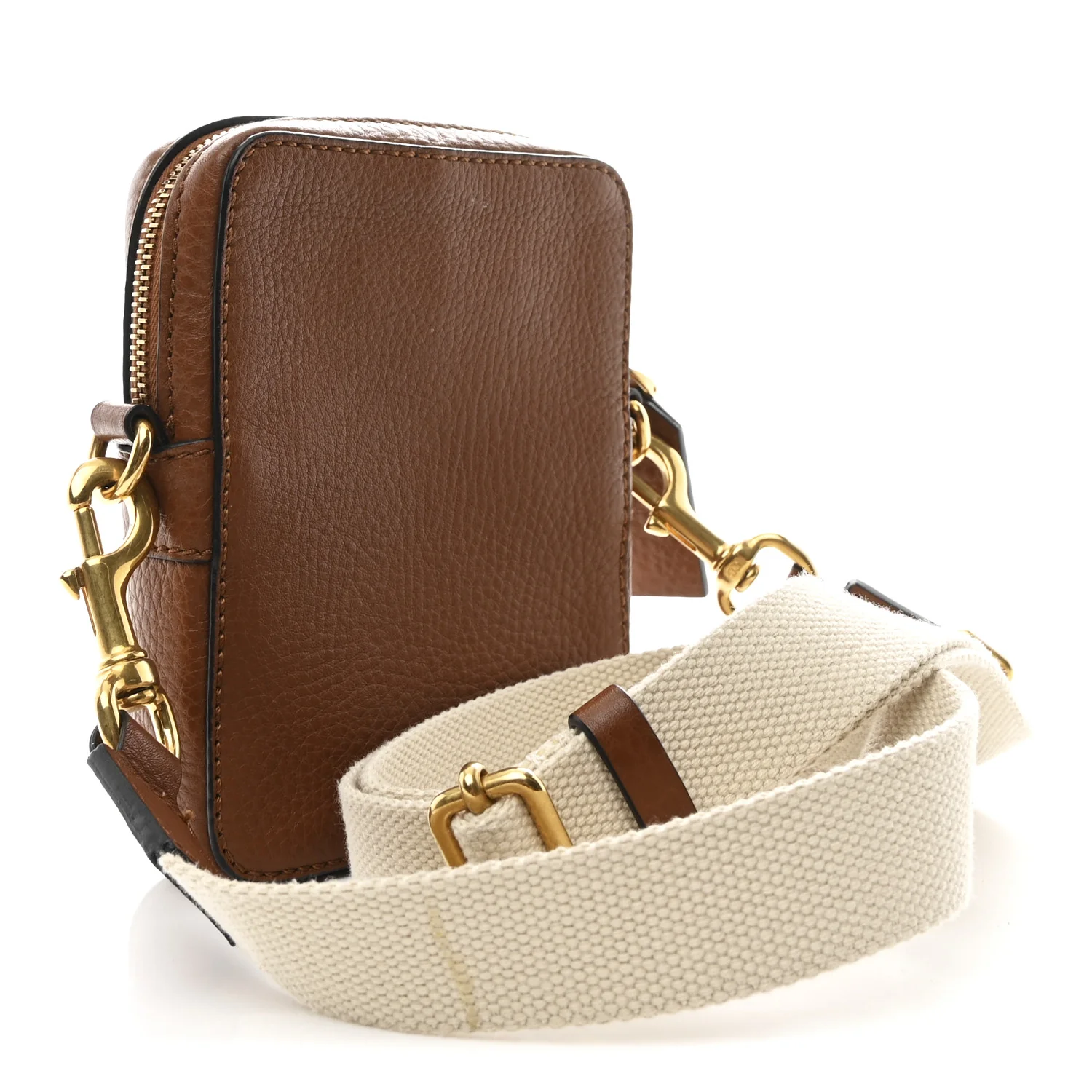 Pebbled Calfskin Logo Small Crossbody Bag Selleria - Image 3