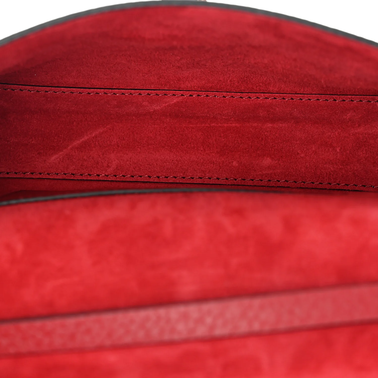 Pebbled Calfskin Medium Rockstud Flip Lock Crossbody Bag Red - Image 5