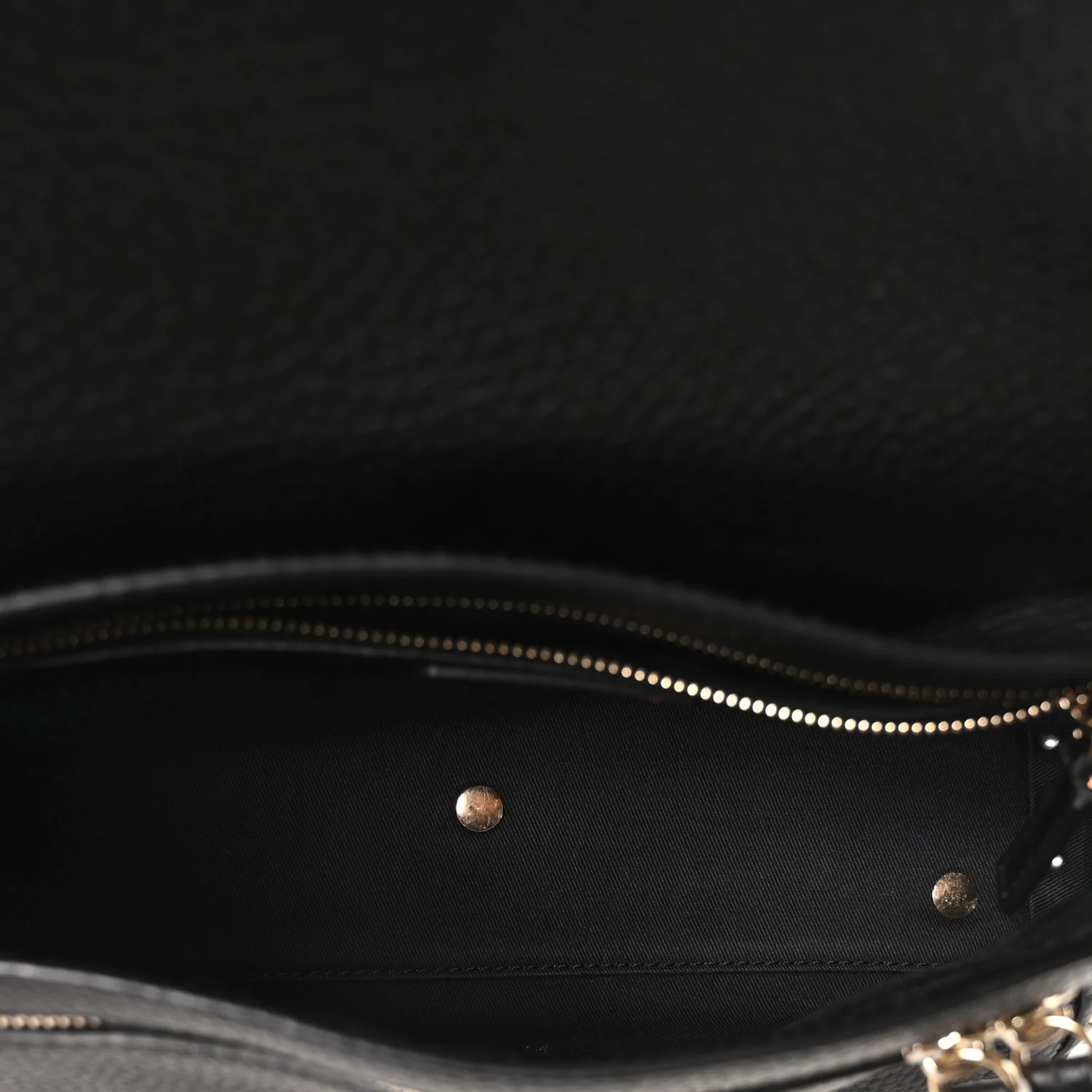 Pebbled Calfskin Messenger Bag Black - Image 5