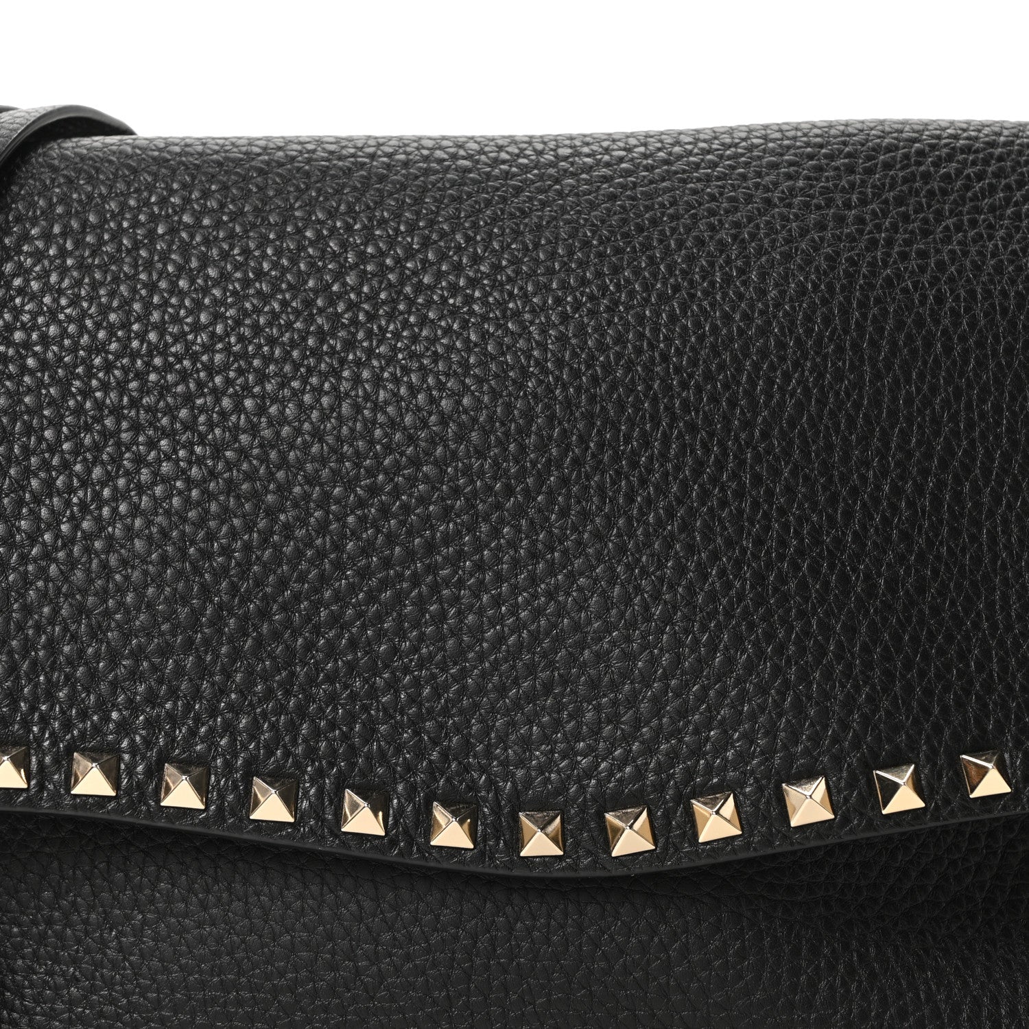 Pebbled Calfskin Messenger Bag Black - Image 7