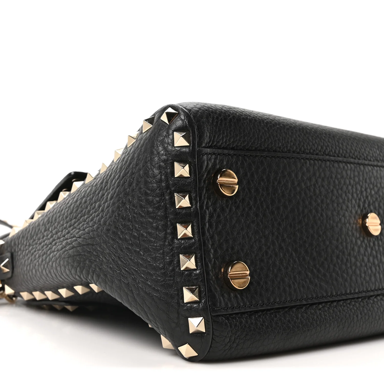 Pebbled Calfskin Messenger Bag Black - Image 8