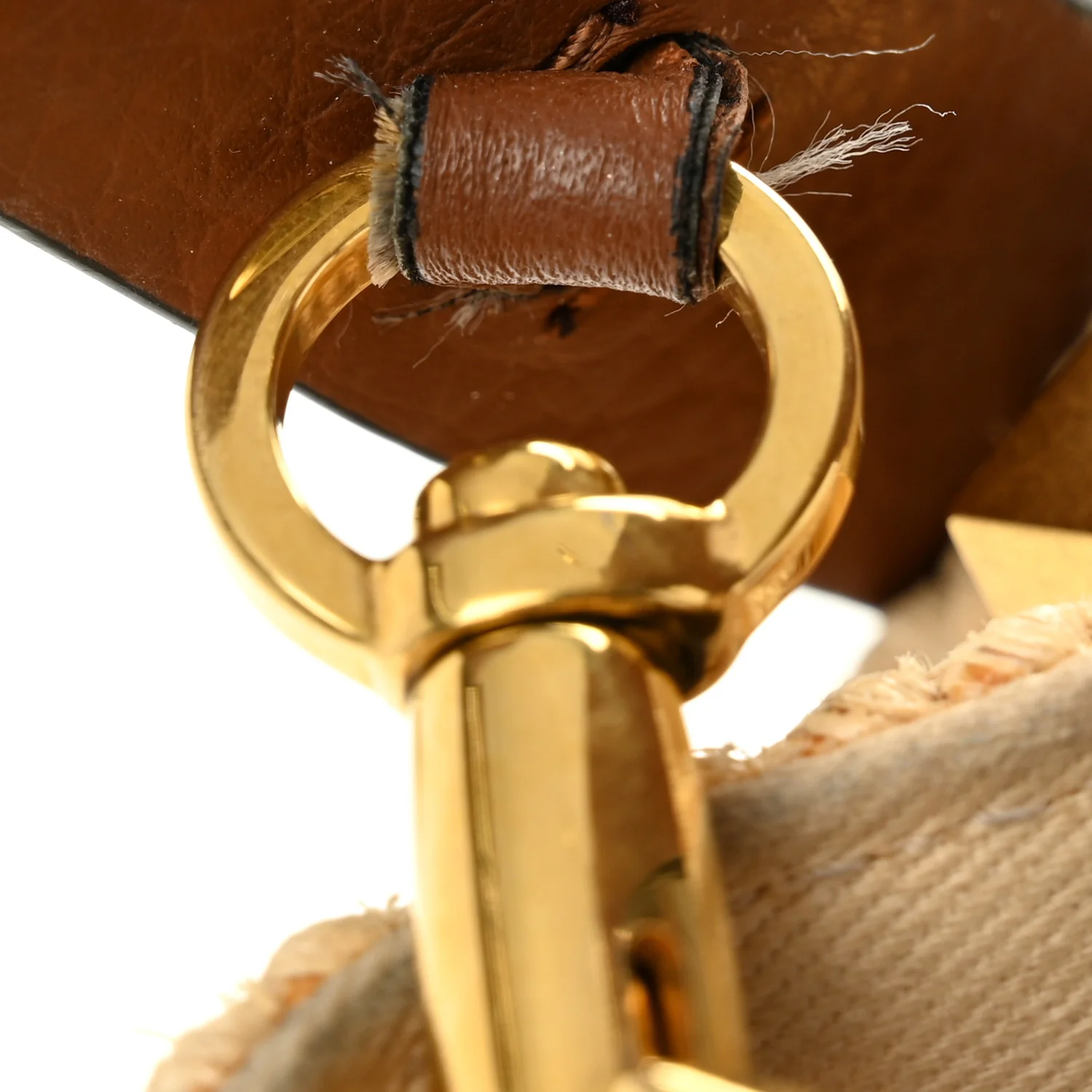 Raffia Grained Calfskin Small Rockstud Vlogo Tote Naturale - Image 12