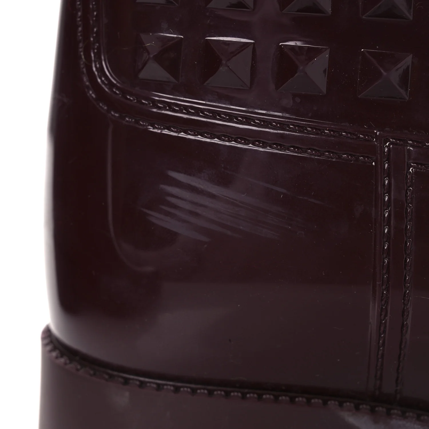 Rubber Rockstud Short Rainboots 40 Rubin - Image 11