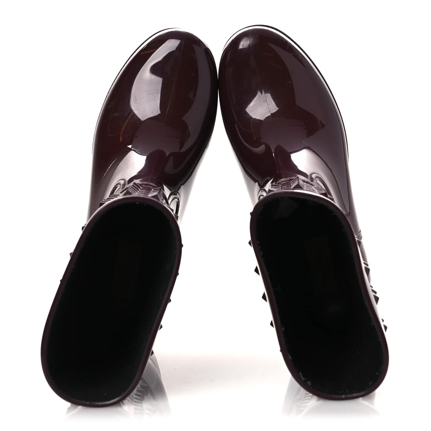 Rubber Rockstud Short Rainboots 40 Rubin - Image 2
