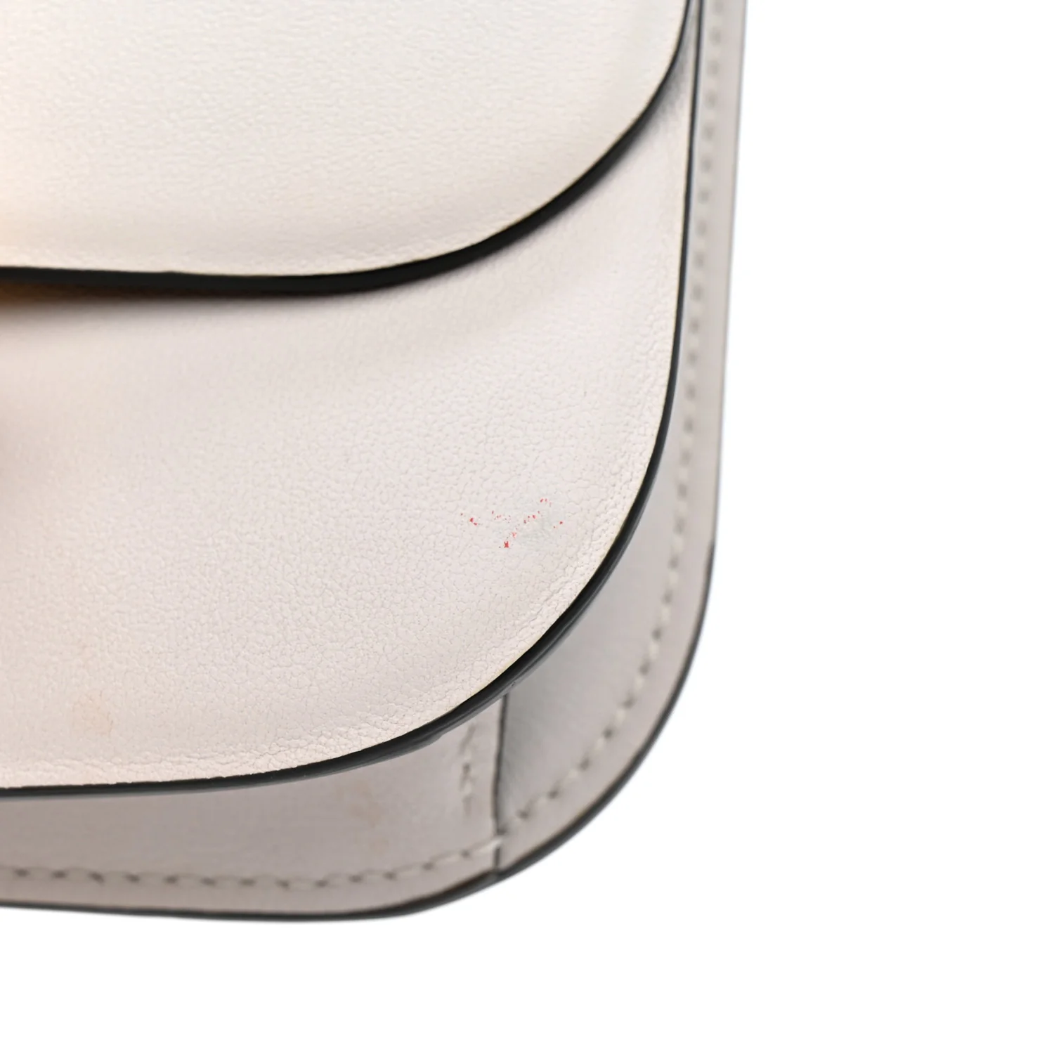 Smooth Calfskin Small VLock Shoulder Bag Bianco Ottico Rouge Pur - Image 10