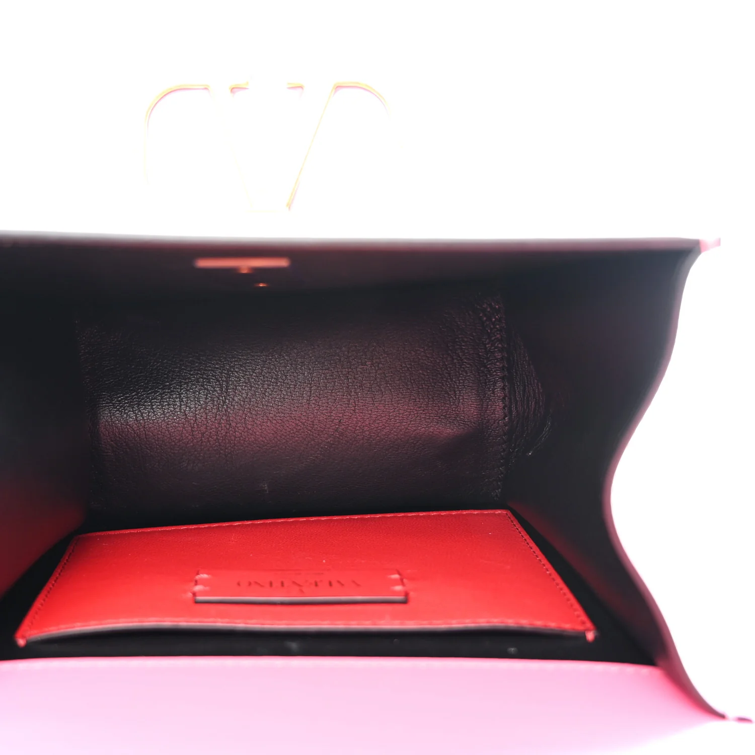 Smooth Calfskin Small VSling Shoulder Bag Pink - Image 8