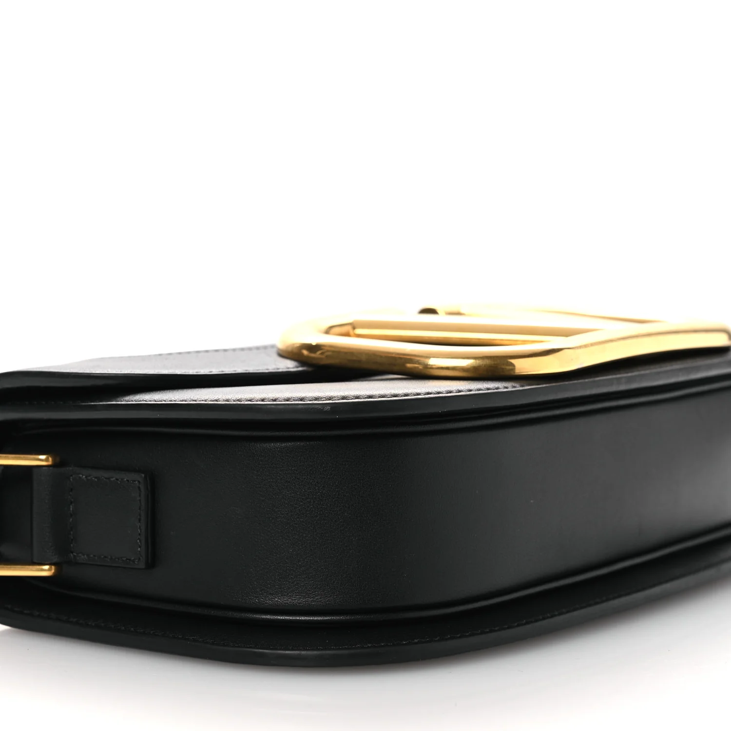 Smooth Calfskin Supervee Shoulder Bag Black - Image 8