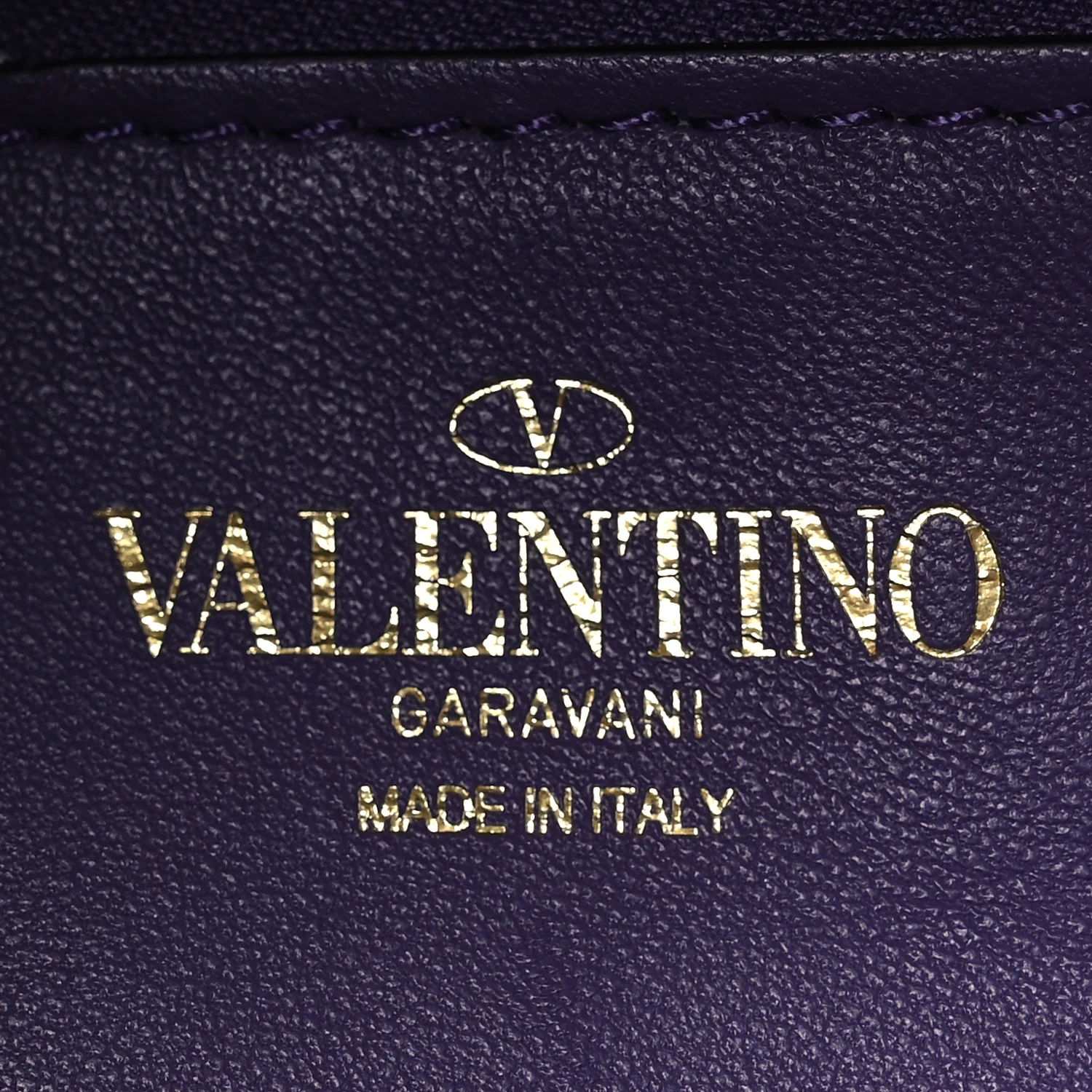 Snakeskin Stud Sign Shoulder Bag Purple - Image 6