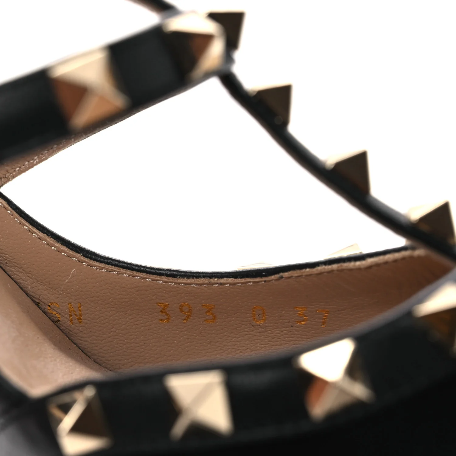 Suede Rockstud Ankle Strap Pumps 37 Black - Image 10