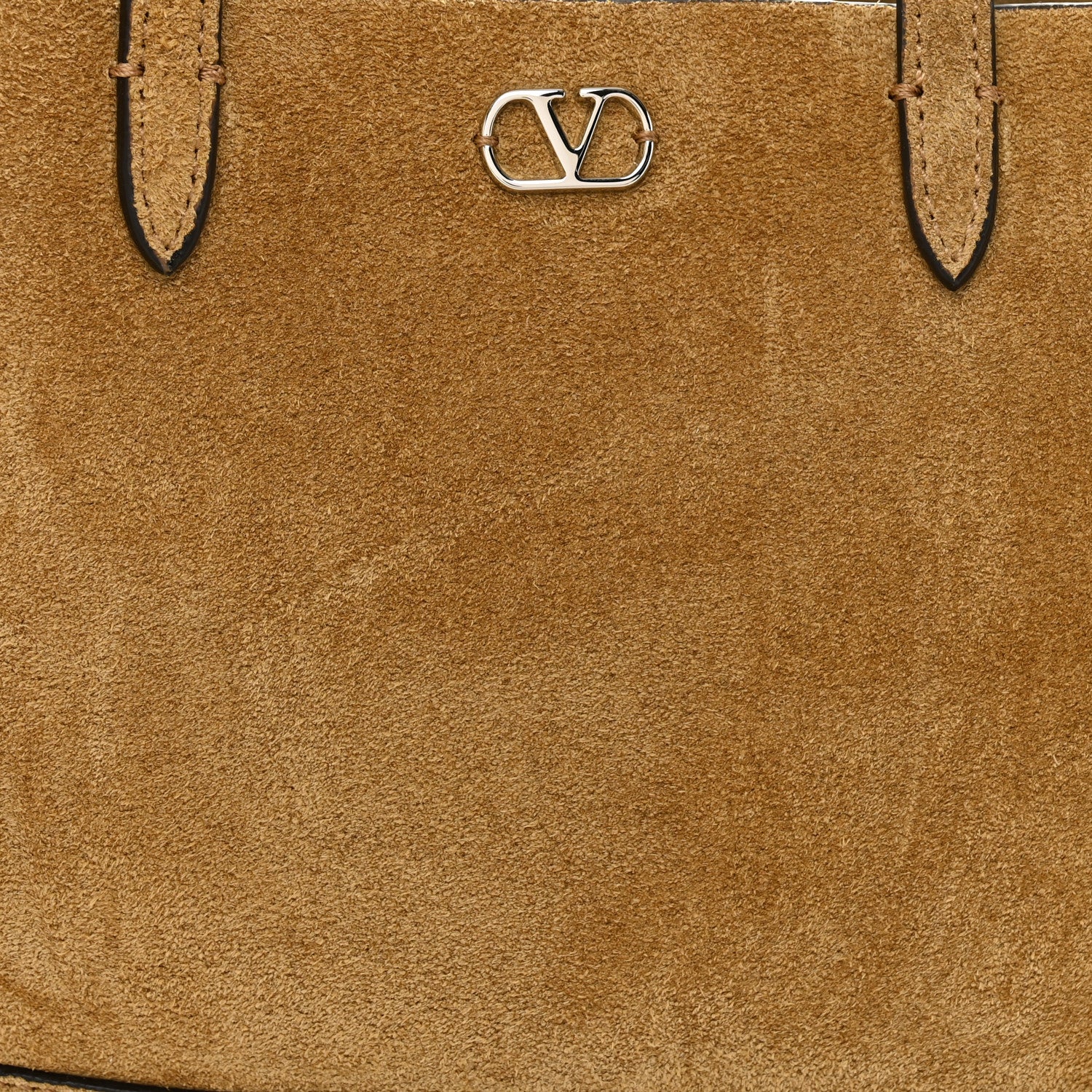 Suede Studded Mini Nellcote Shopping Tote Havana Beige - Image 7