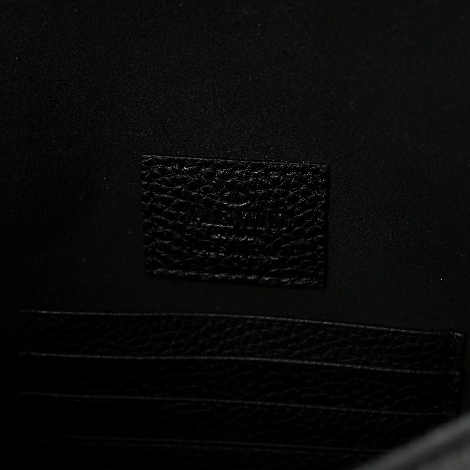 Vitello Large Rockstud Envelope Clutch Black - Image 6