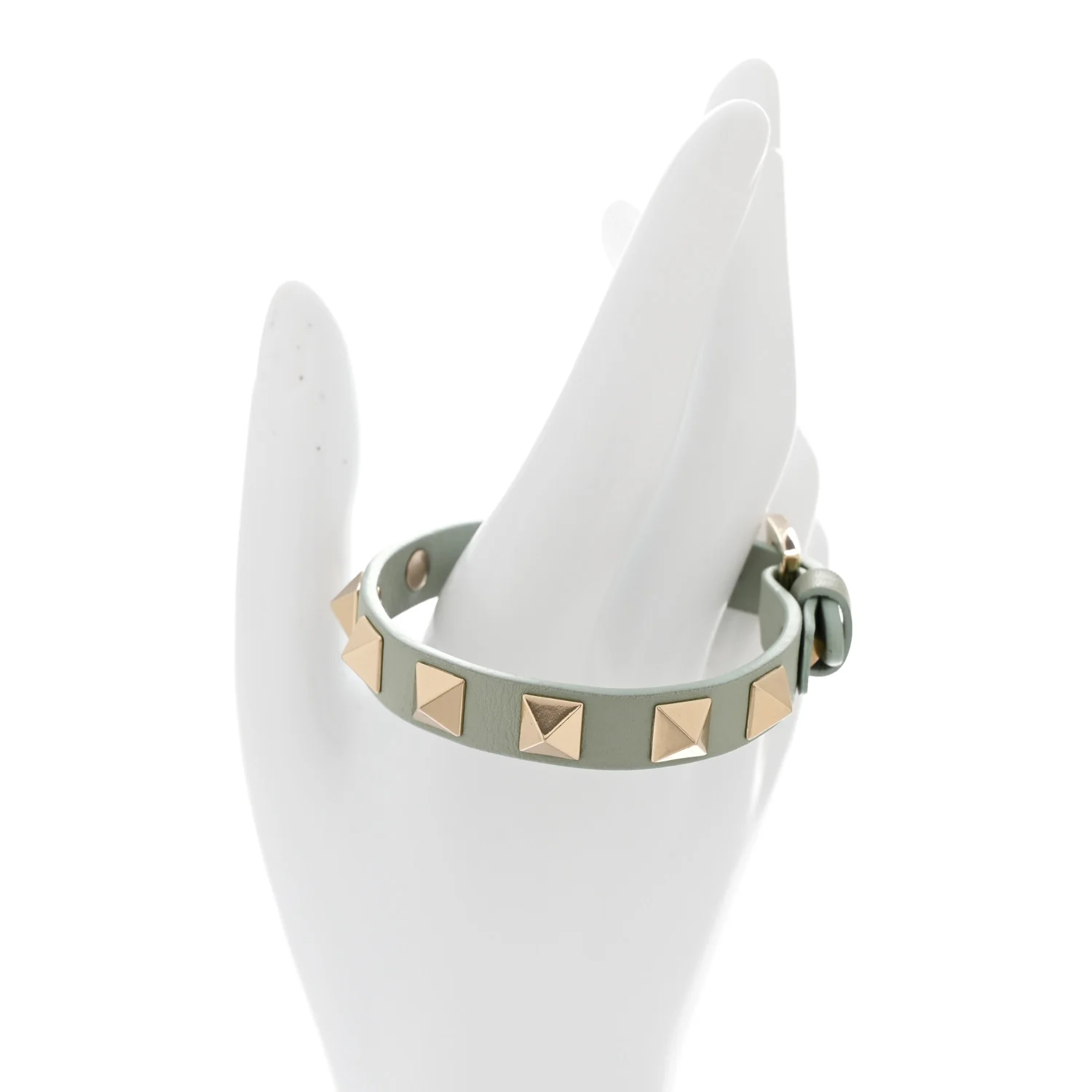 Vitello Rockstud Bracelet Light Blue - Image 2