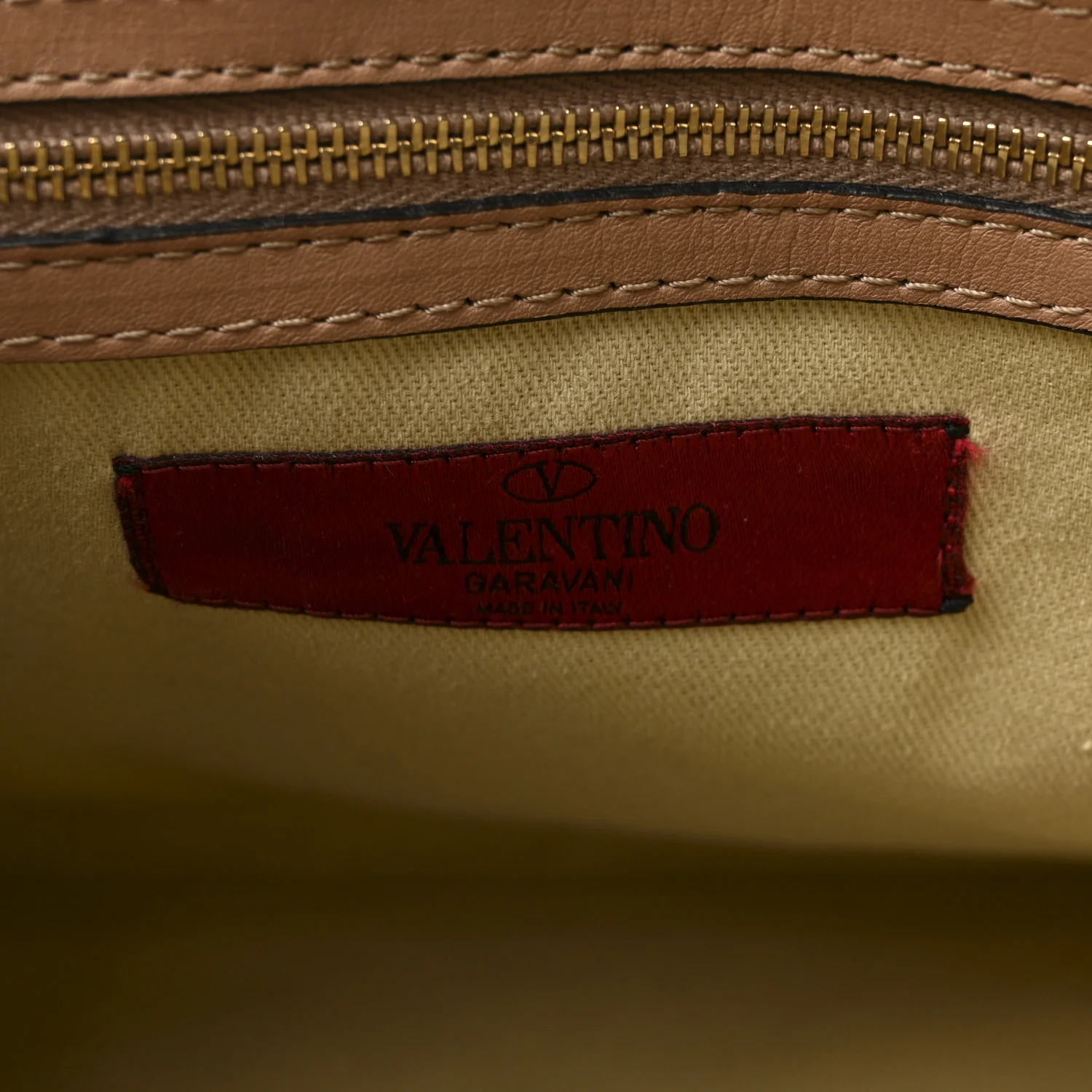 Vitello Rockstud Dome Shopper Soft Noisette - Image 6