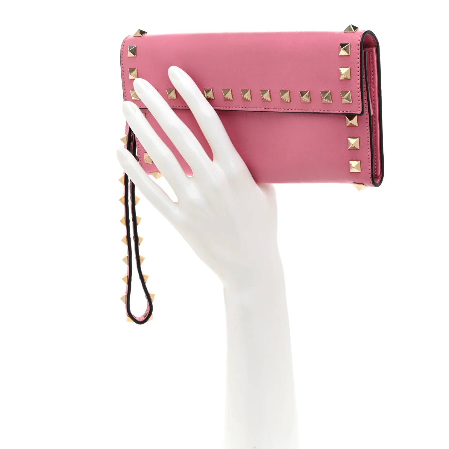 Vitello Rockstud Wristlet Travel Wallet Ninphea - Image 2