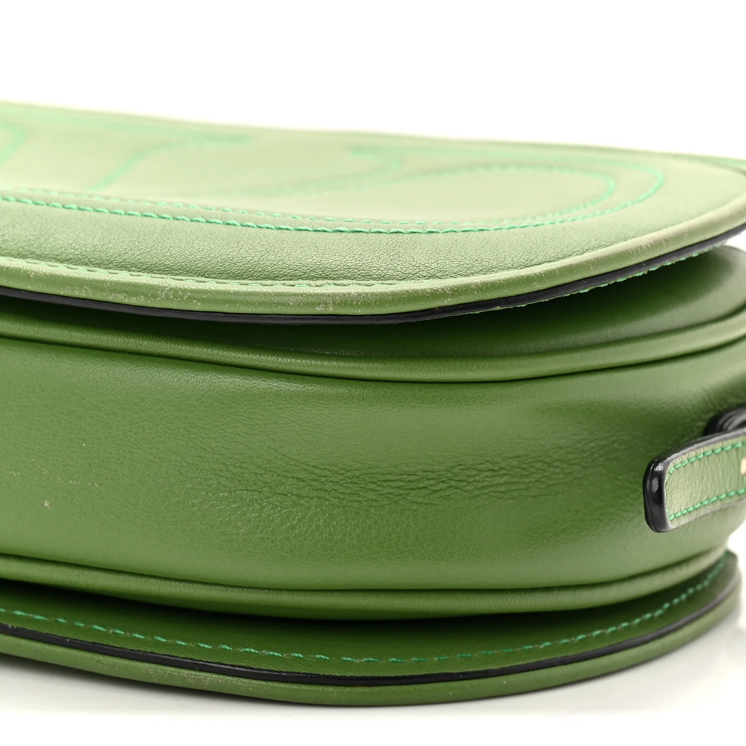 Vitello Small Logo Go Crossbody Bag Clover - Image 9
