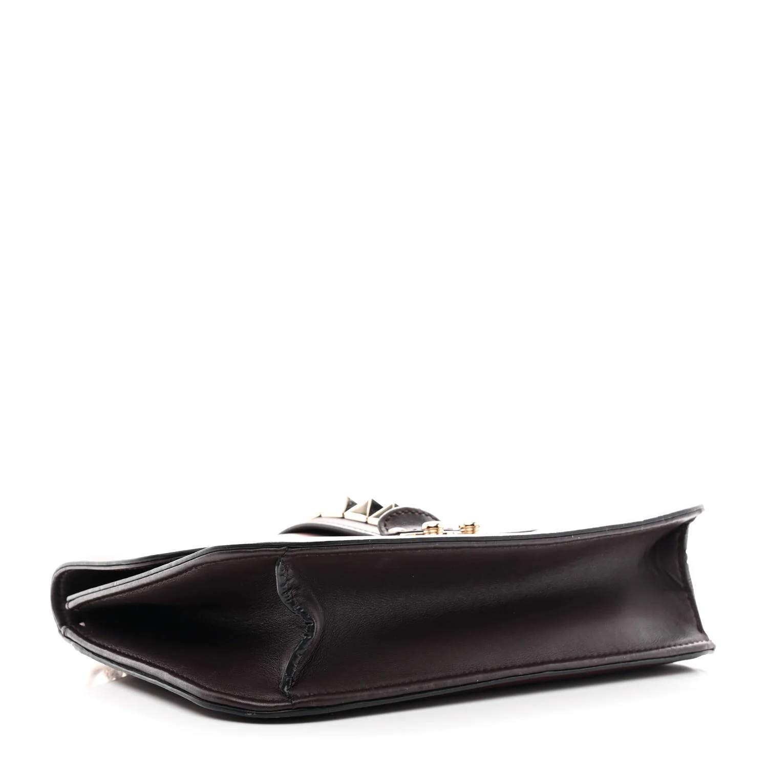 Vitello Tri-Color Medium Glam Lock Rockstud Flap Rubin Water Rose Marine - Image 4