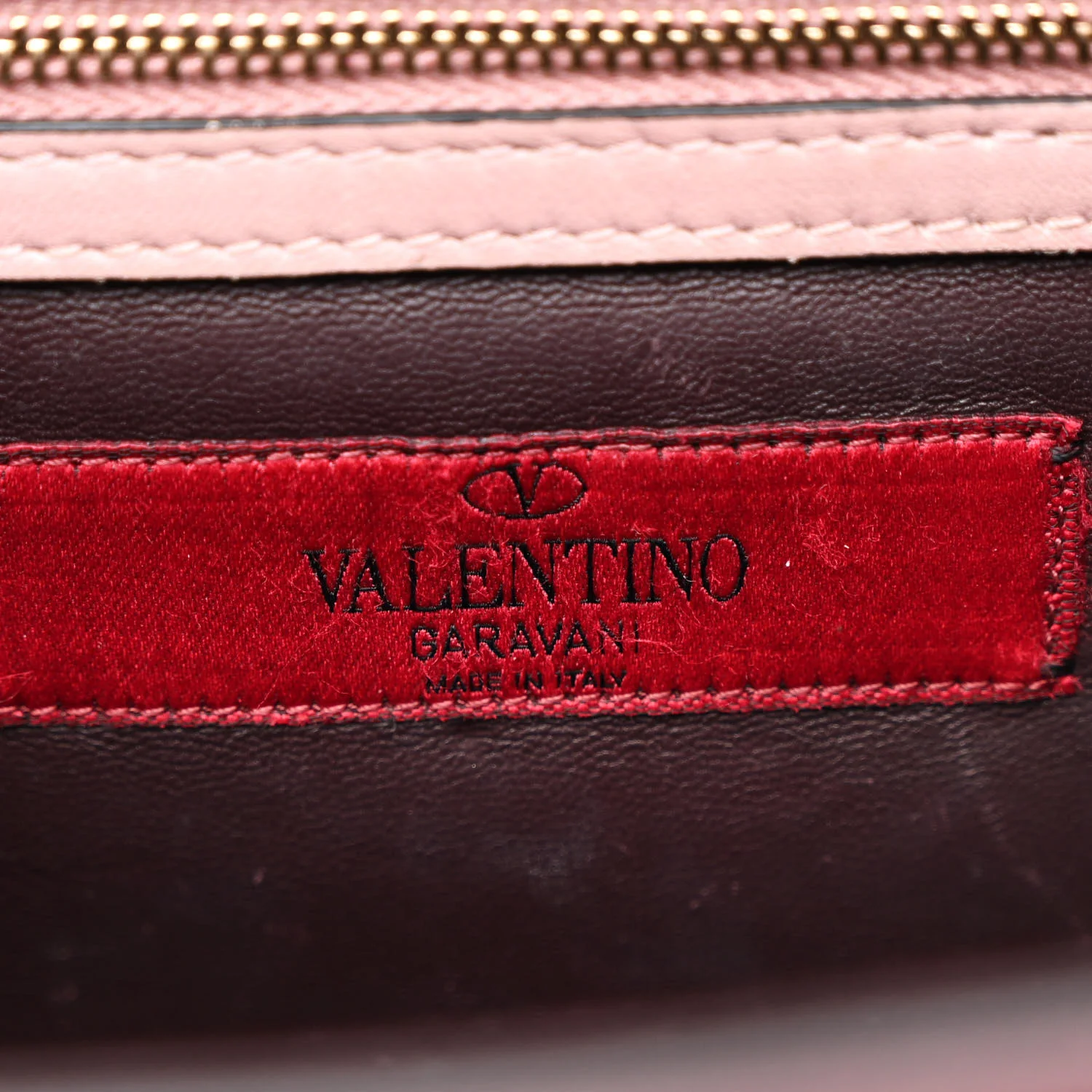 Vitello Tri-Color Medium Glam Lock Rockstud Flap Rubin Water Rose Marine - Image 6