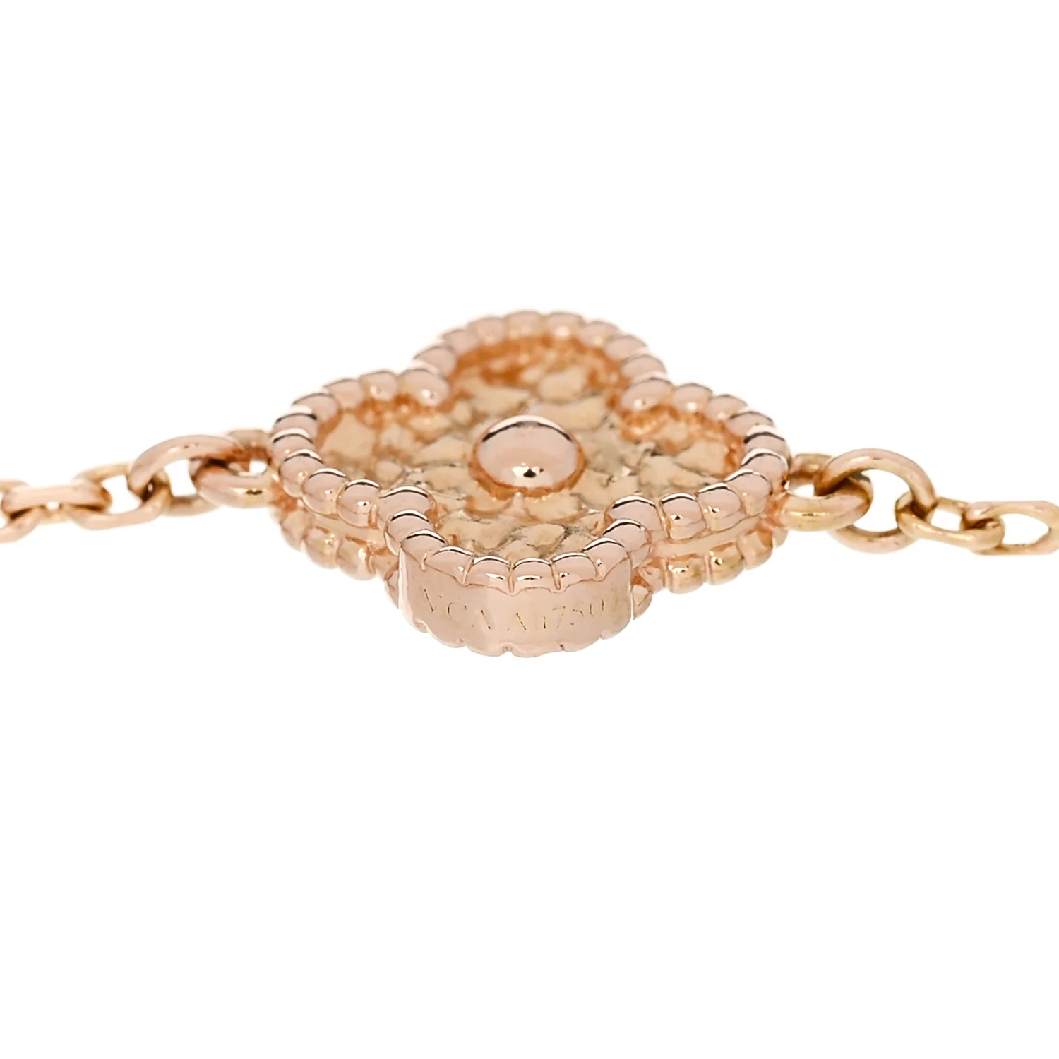 18K Rose Gold 6 Motifs Sweet Alhambra Bracelet - Image 4