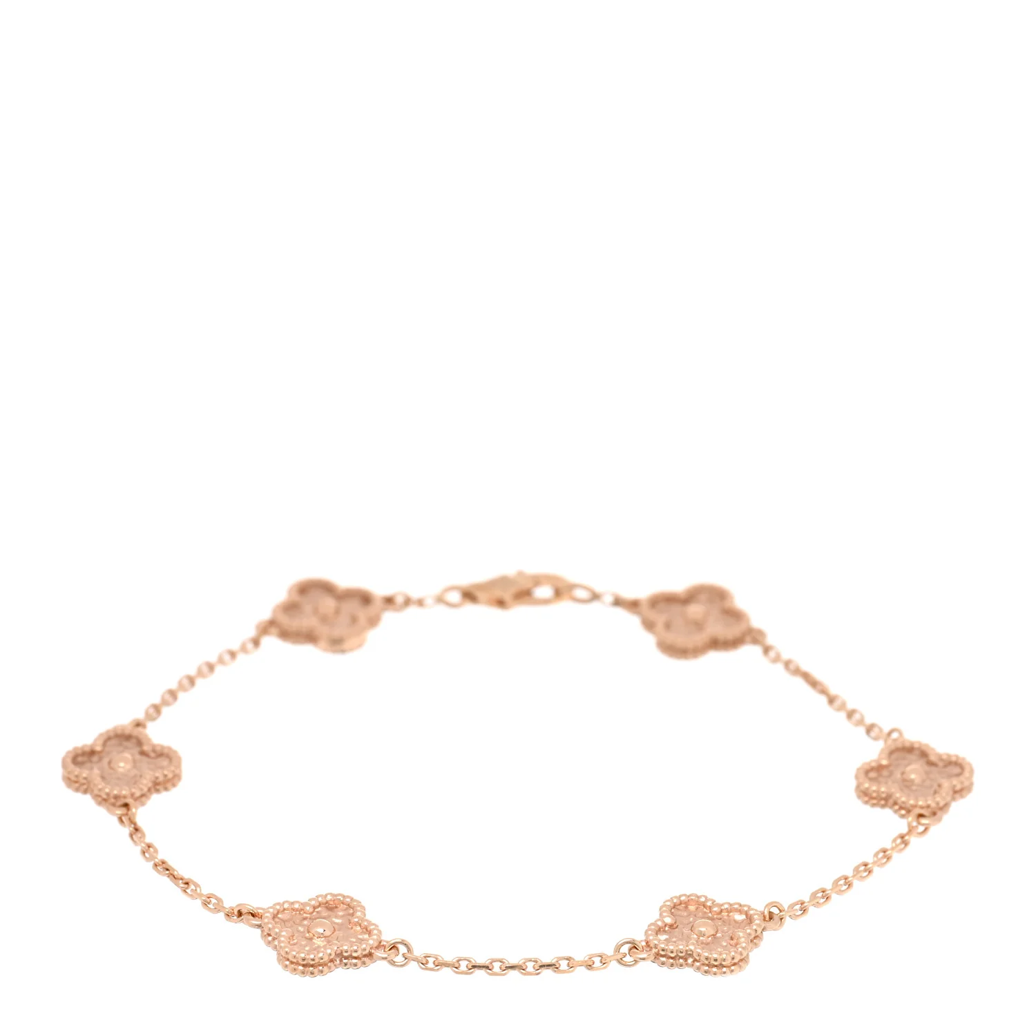 18K Rose Gold 6 Motifs Sweet Alhambra Bracelet