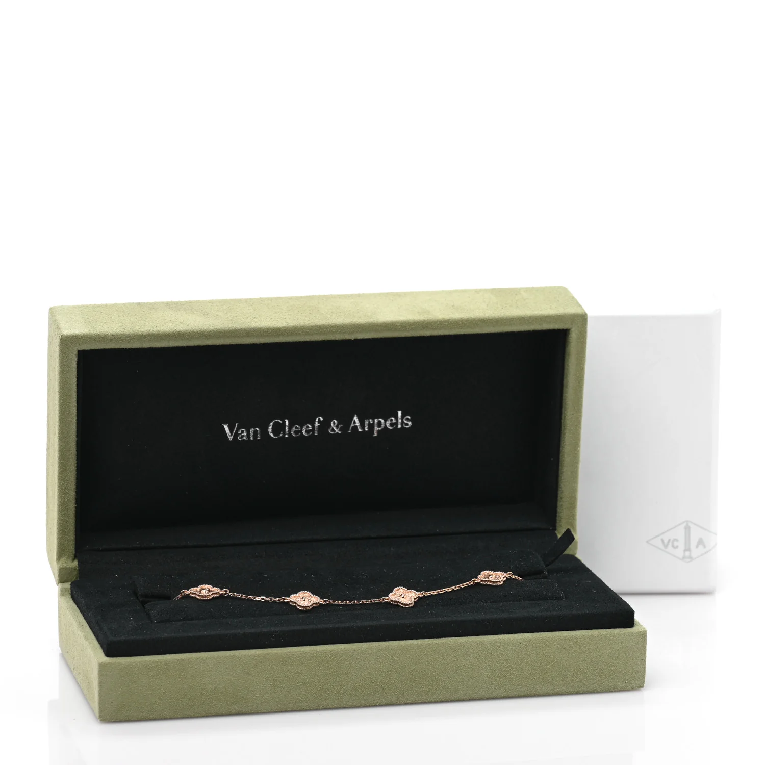 18K Rose Gold 6 Motifs Sweet Alhambra Bracelet - Image 4