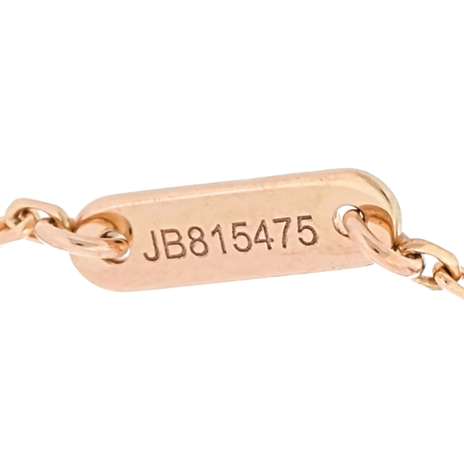 18K Rose Gold Carnelian Sweet Alhambra Bracelet - Image 5