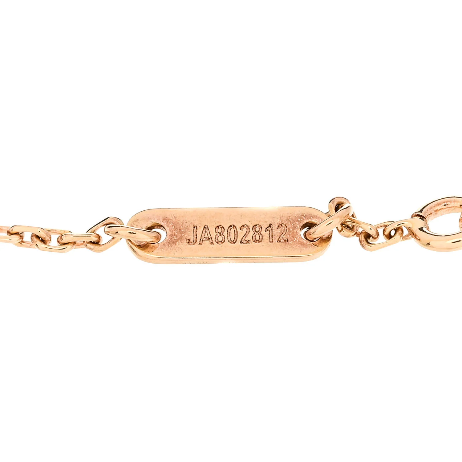 18K Rose Gold Carnelian Sweet Alhambra Bracelet - Image 4