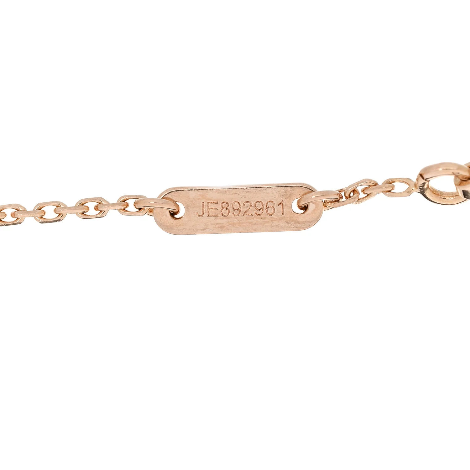 18K Rose Gold Carnelian Sweet Alhambra Bracelet - Image 3