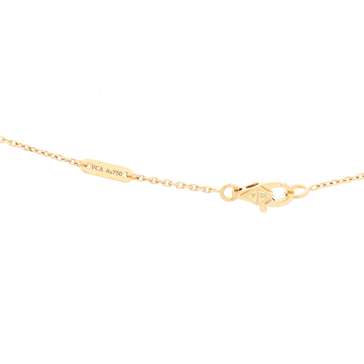 18k Rose Gold Carnelian Sweet Alhambra Heart Pendant Necklace - Image 6