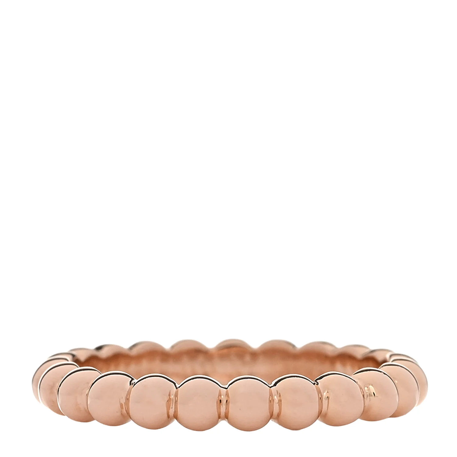18K Rose Gold Medium Perlee Ring 51 5.75 - Image 3