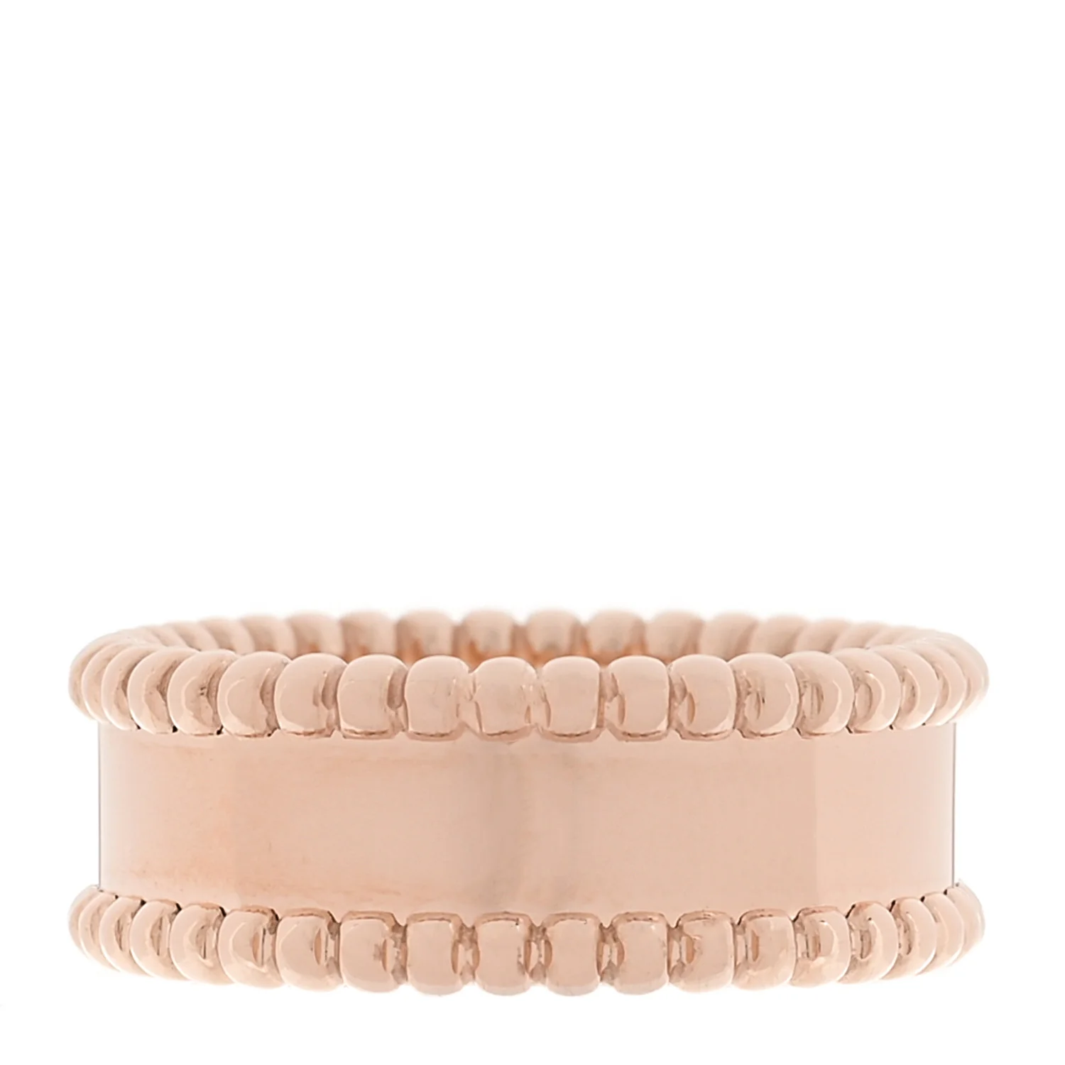 18K Rose Gold Perlee Signature Ring 54 6.75 - Image 3