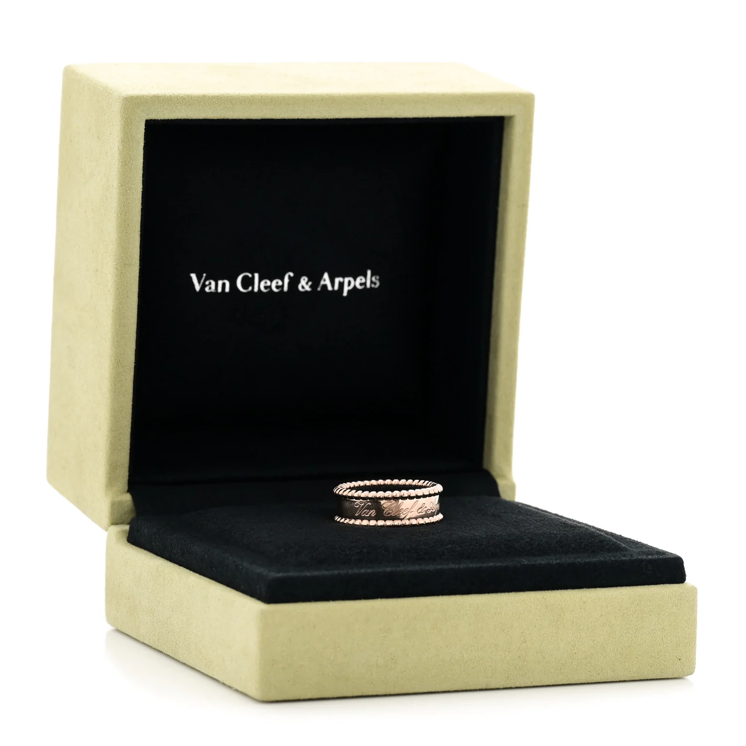 18K Rose Gold Perlee Signature Ring 54 6.75 - Image 5